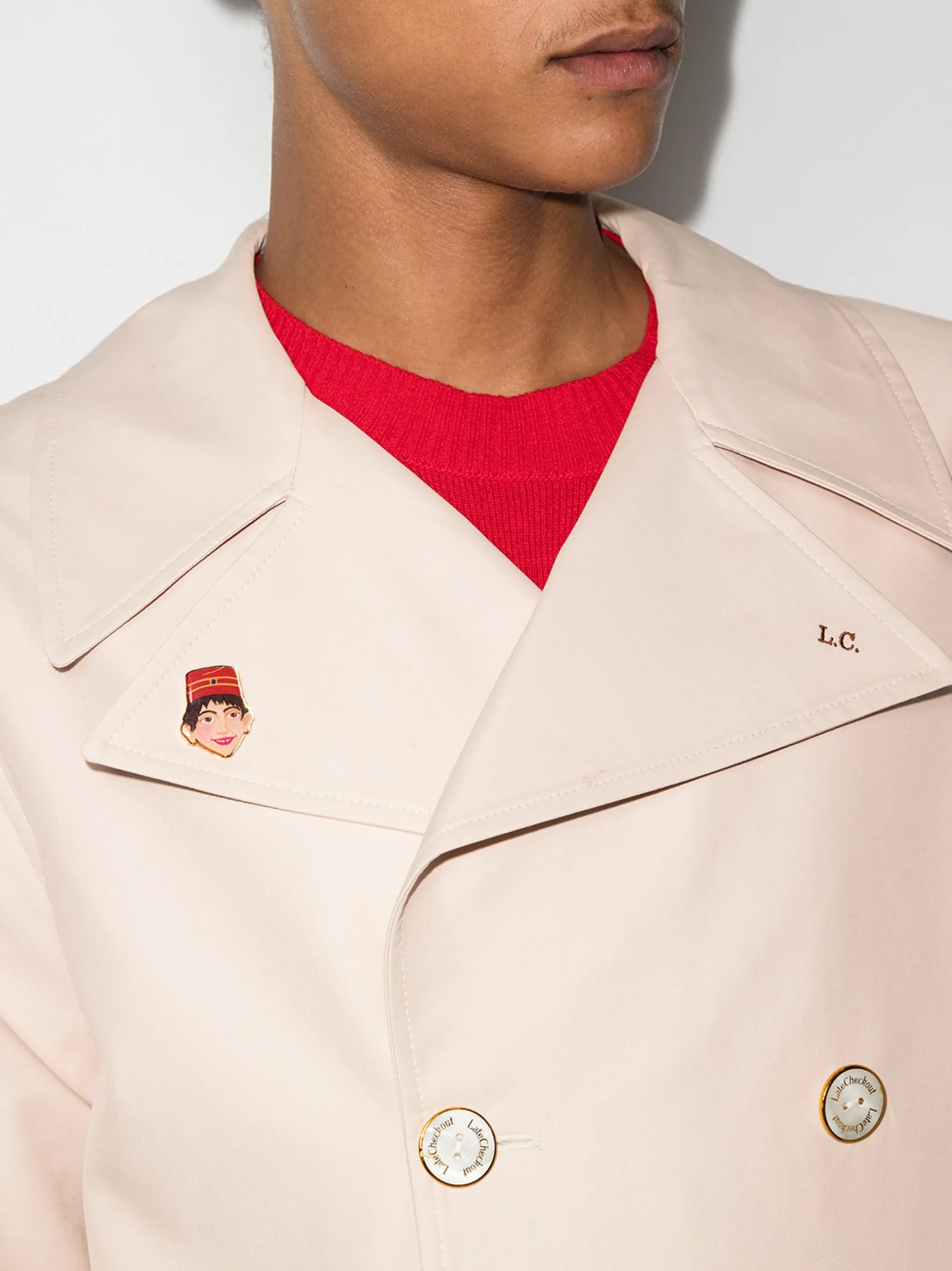 Issa double-breasted trench coat