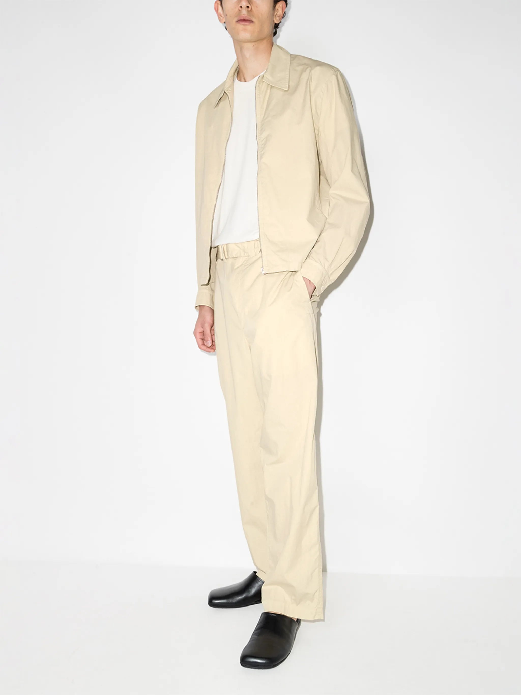 belted wide-leg trousers
