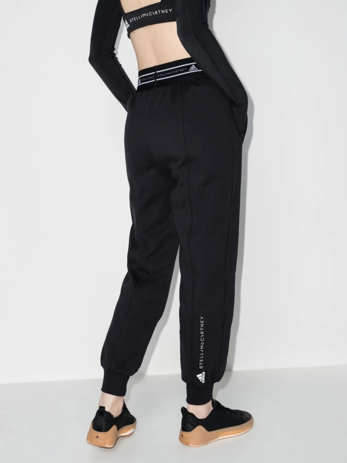 logo-print organic cotton track pants