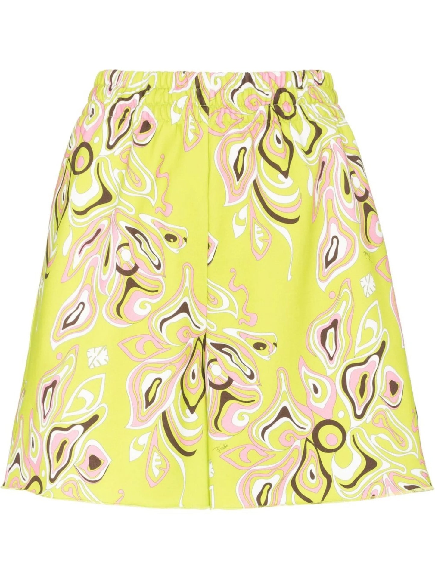 abstract-print shorts