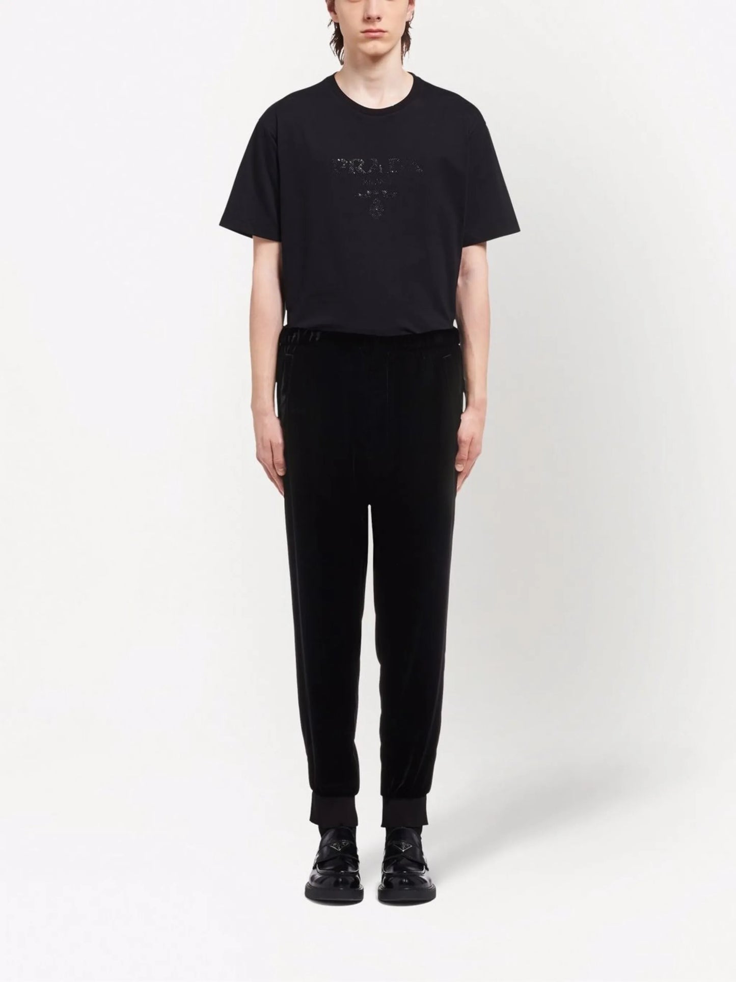 velvet track pants