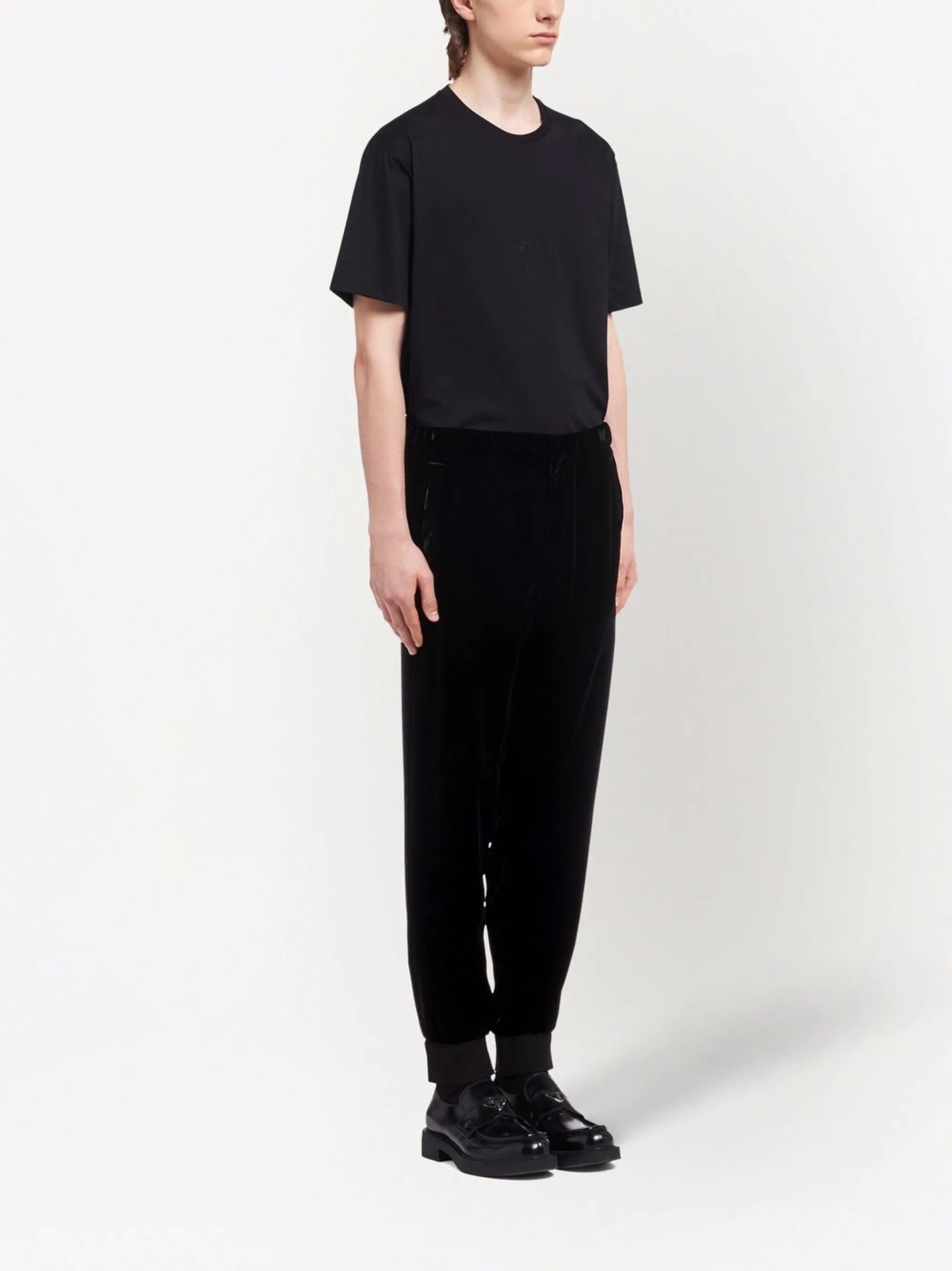 velvet track pants