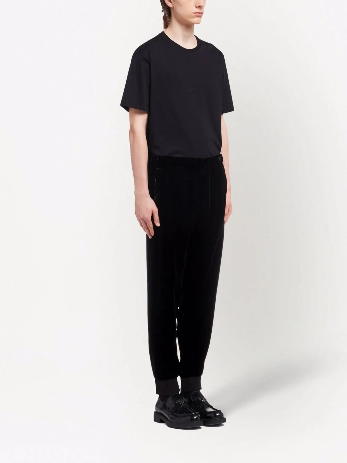 velvet track pants