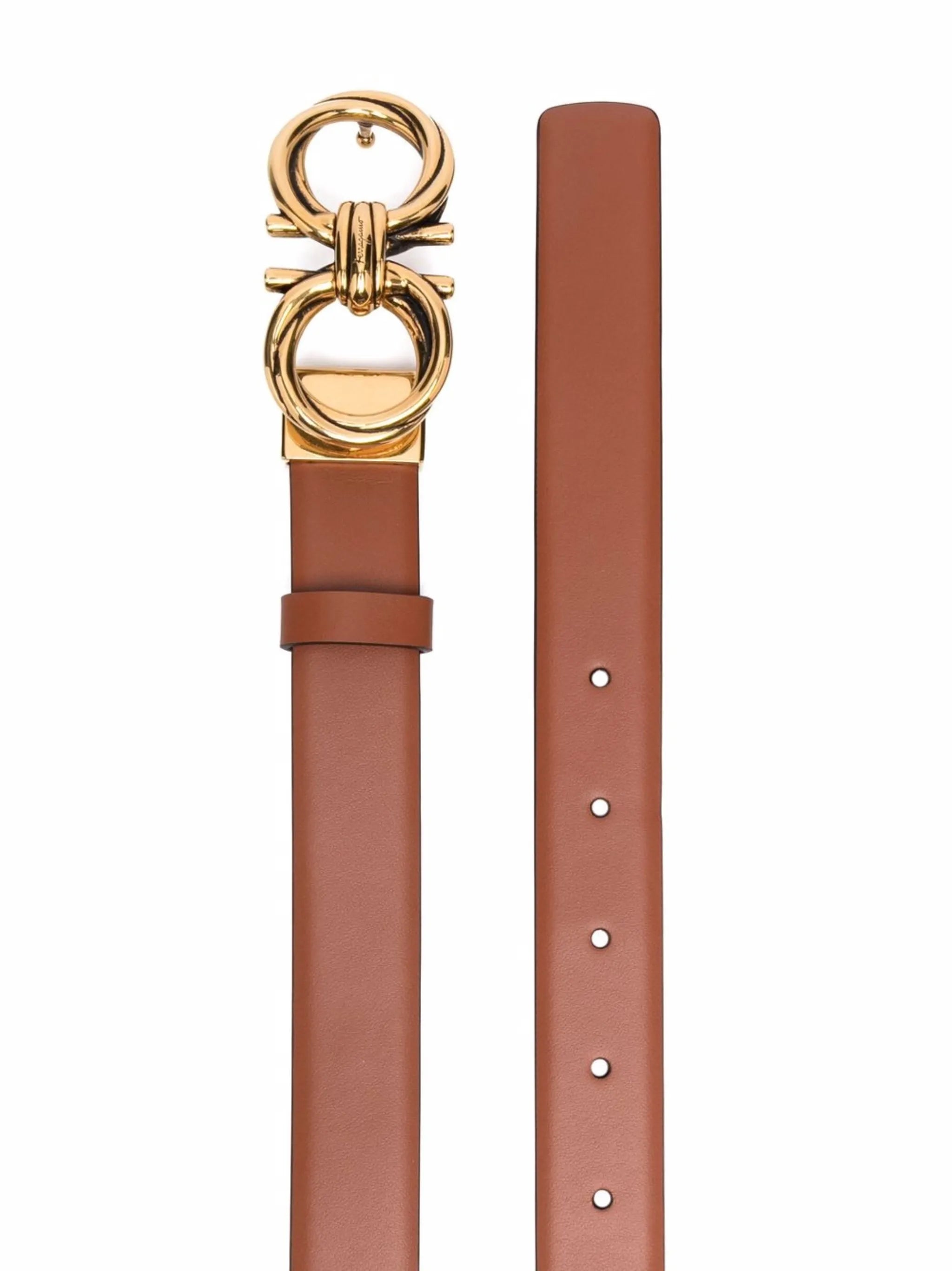 logo-embellished leather belt