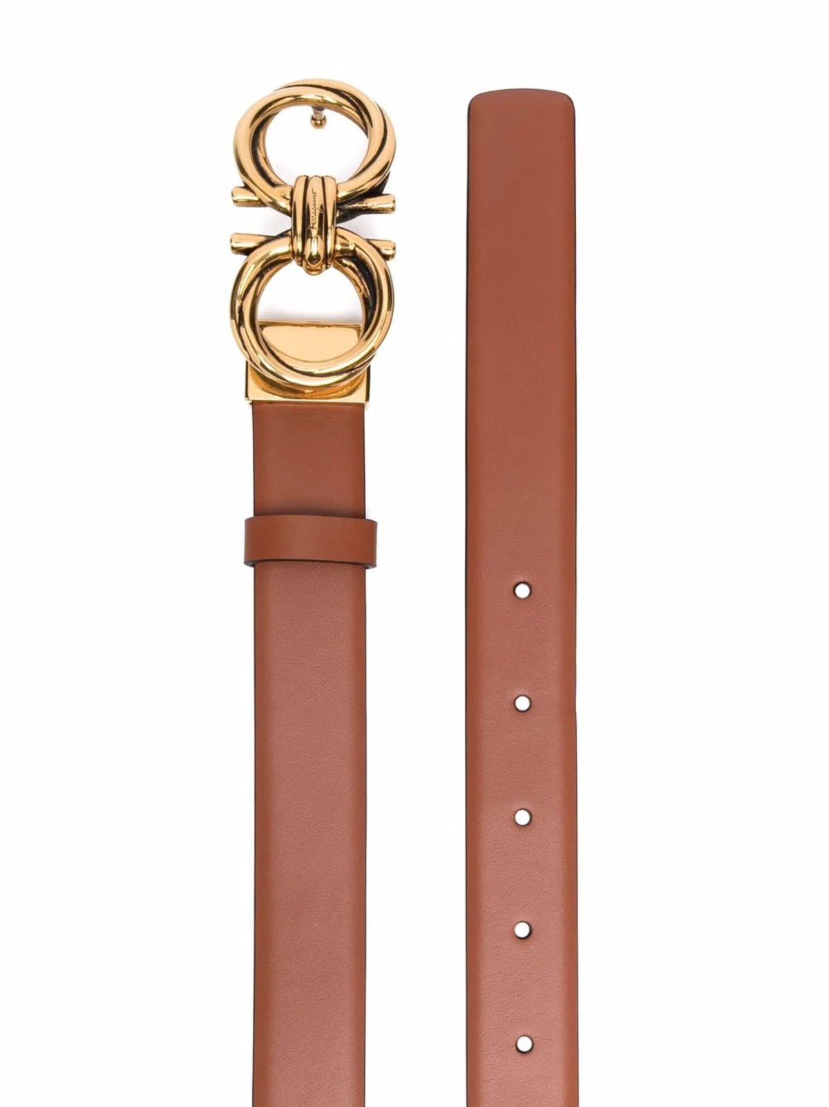 logo-embellished leather belt
