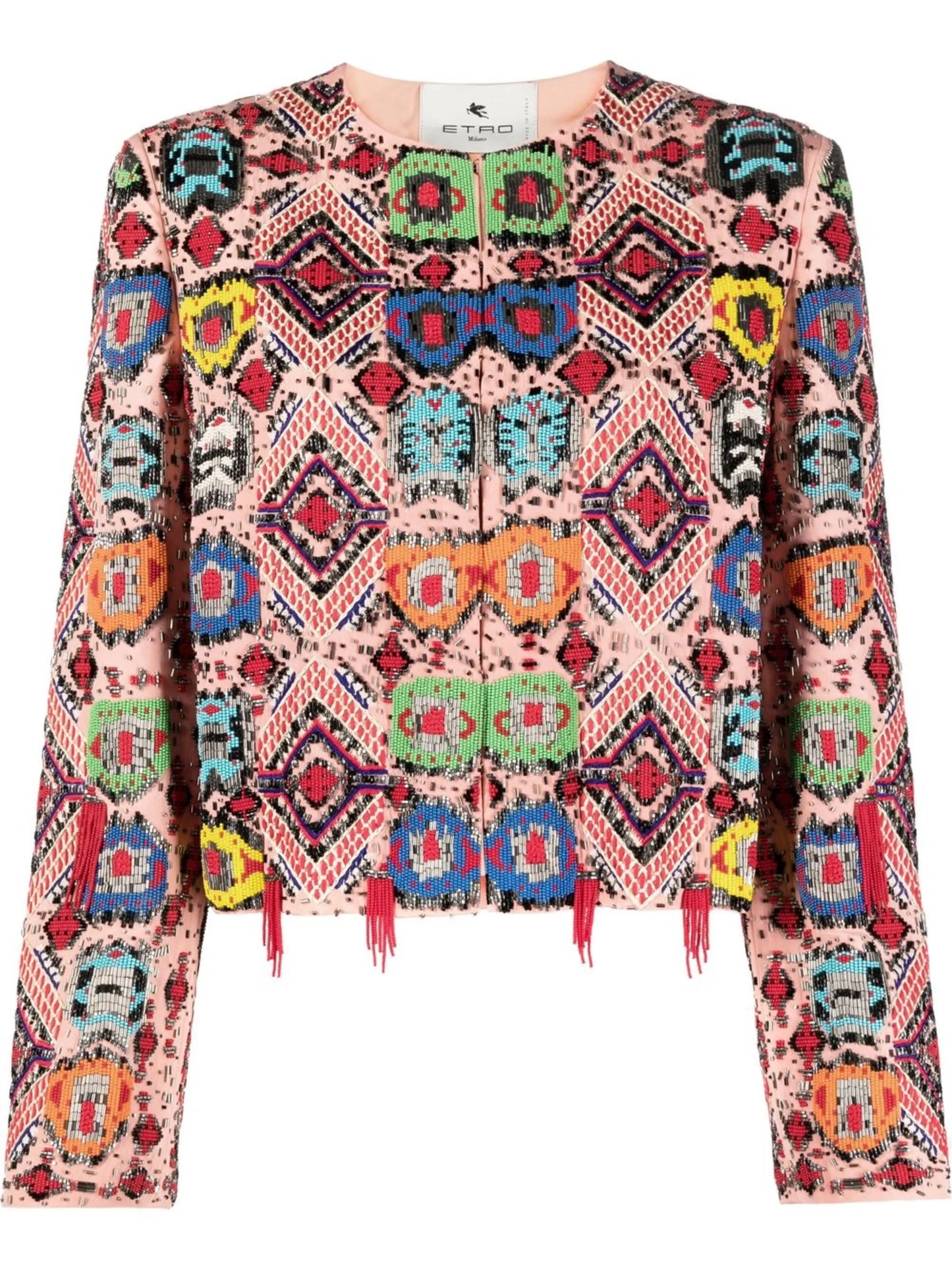 cropped embroidered jacket