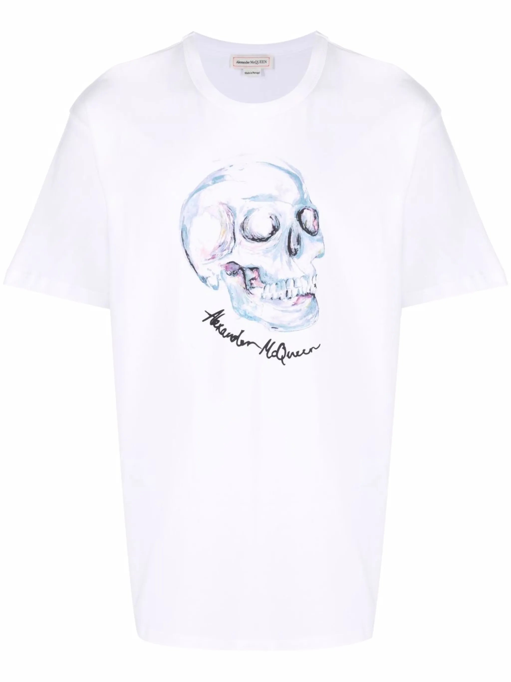 skull-print cotton T-shirt