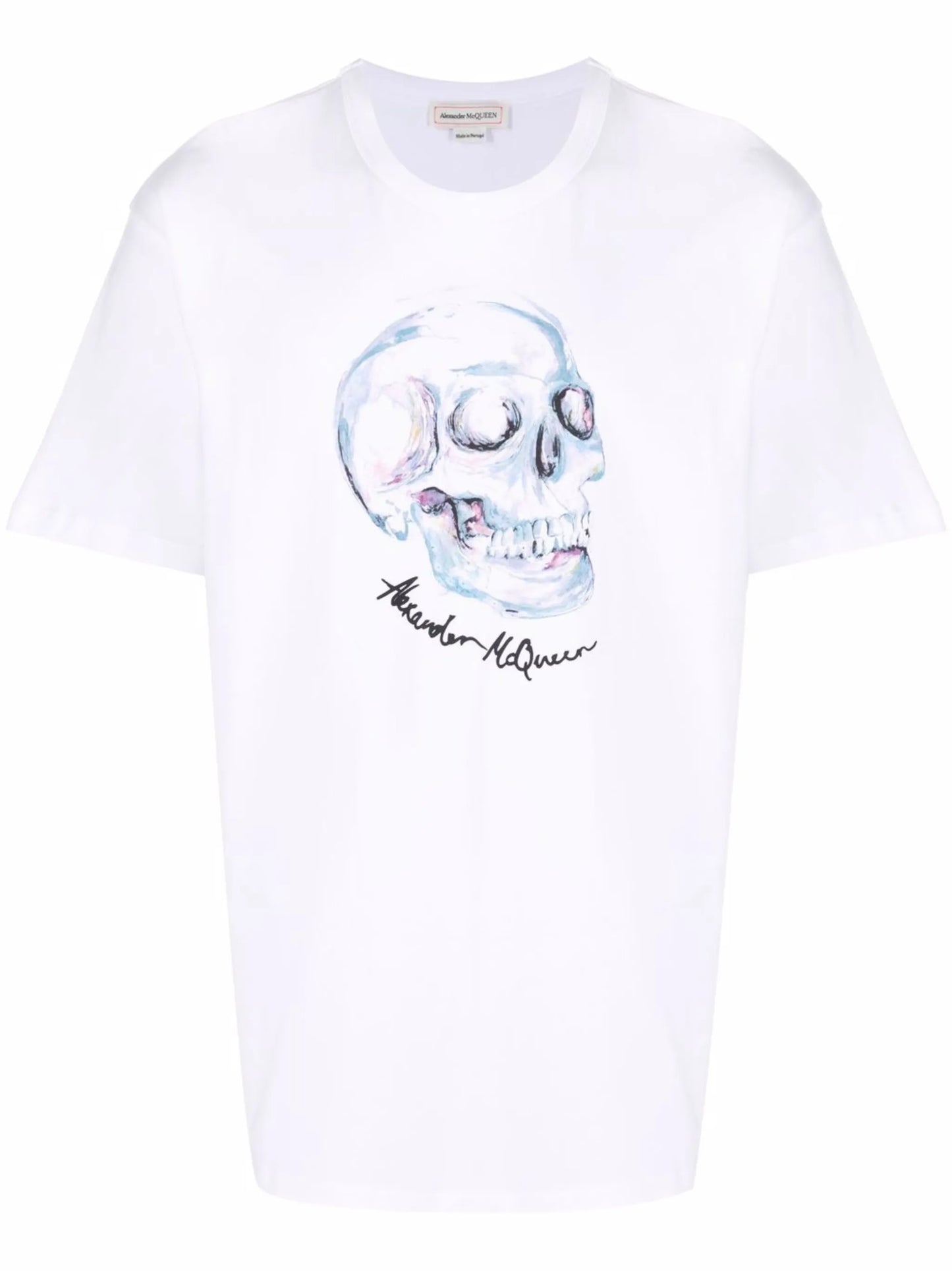 skull-print cotton T-shirt