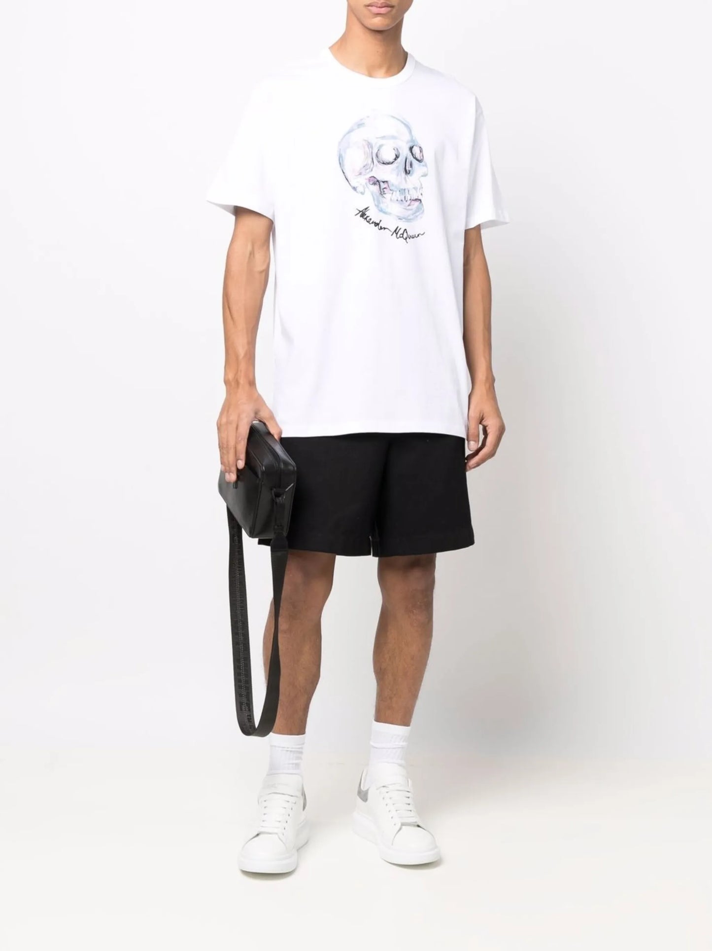 skull-print cotton T-shirt