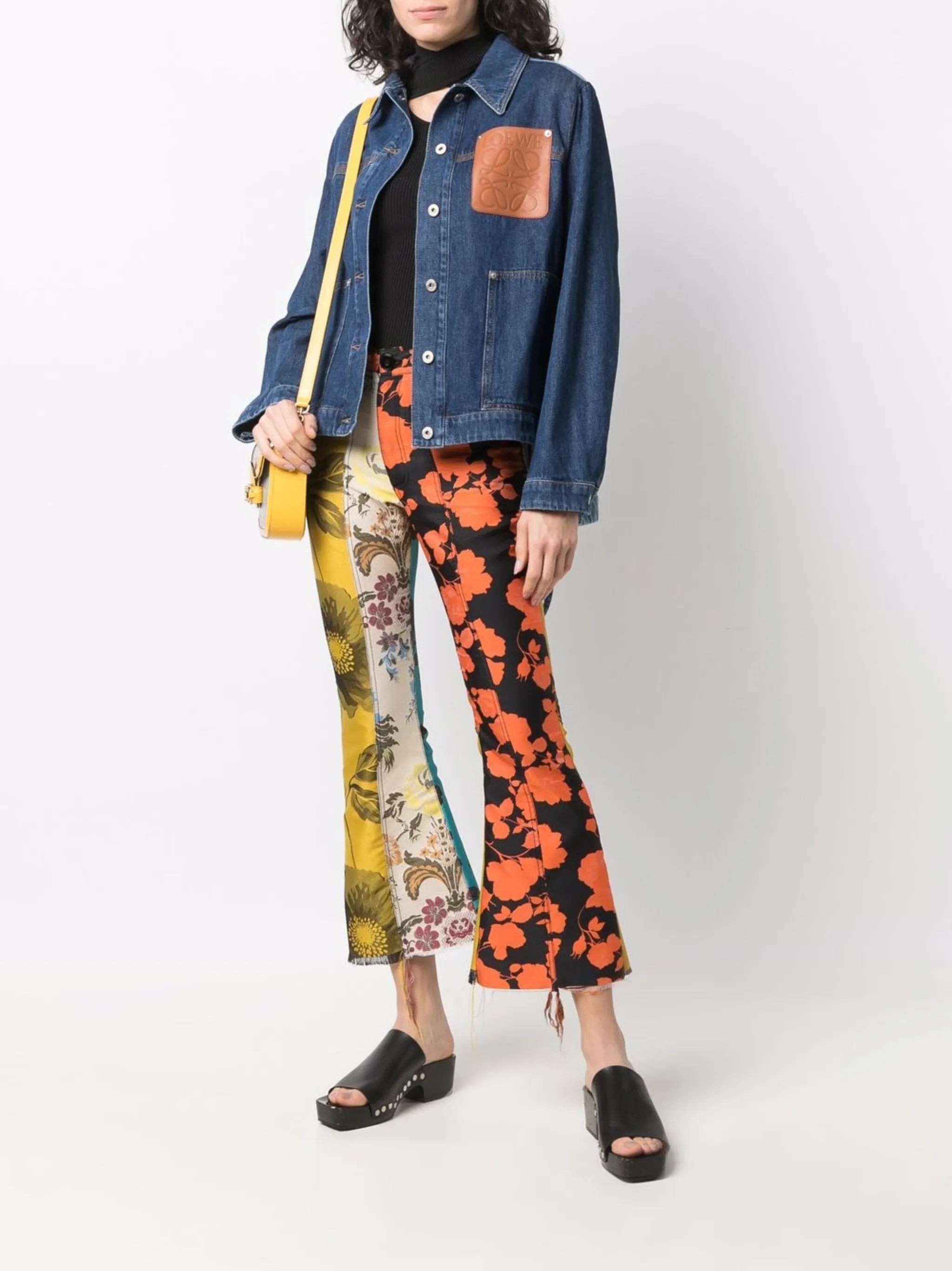 Workwear logo debossed denim jacket