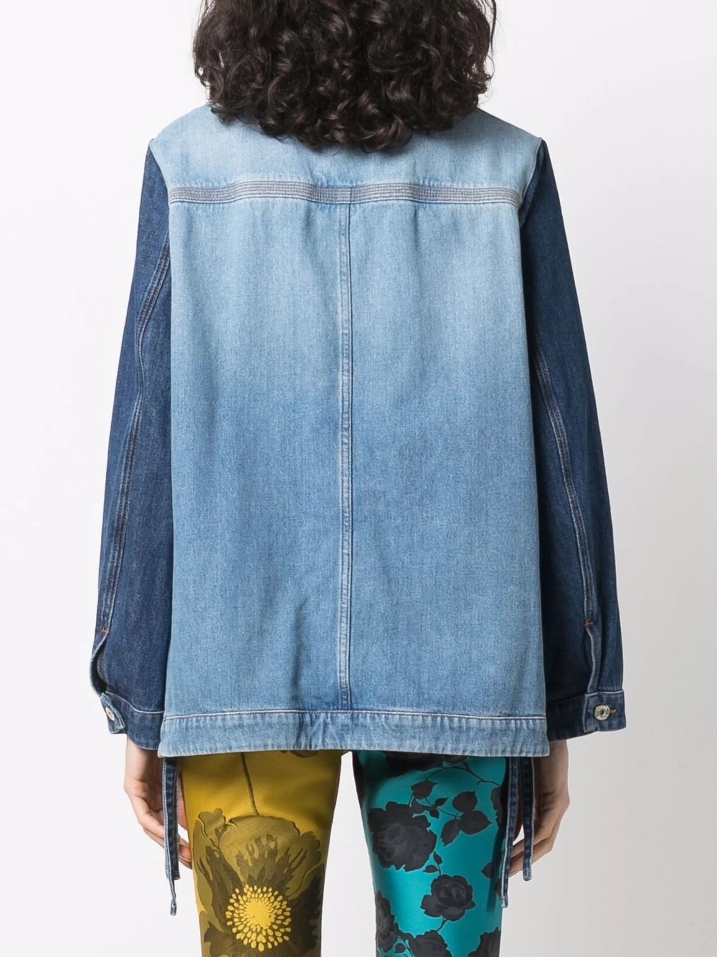 Workwear logo debossed denim jacket