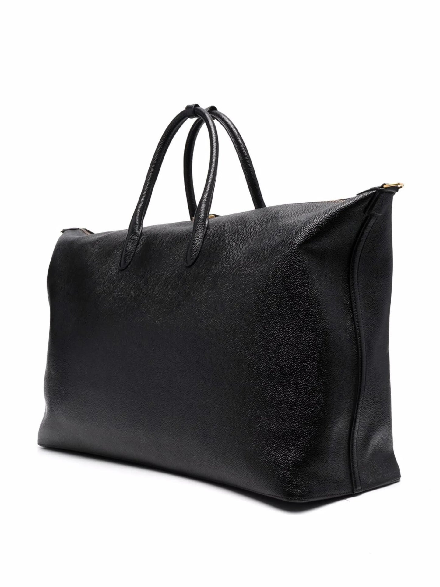 RWB stripe leather holdall