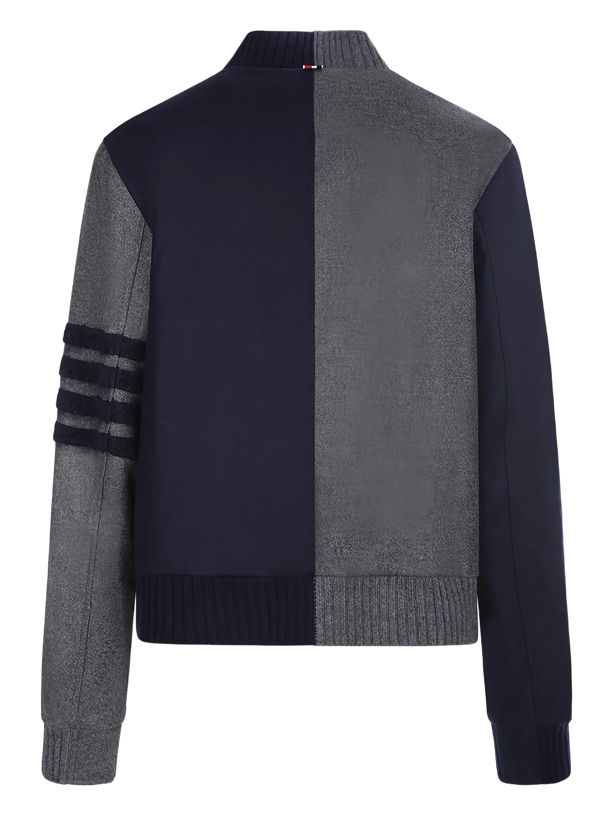 multi-panel zip-fastening jacket