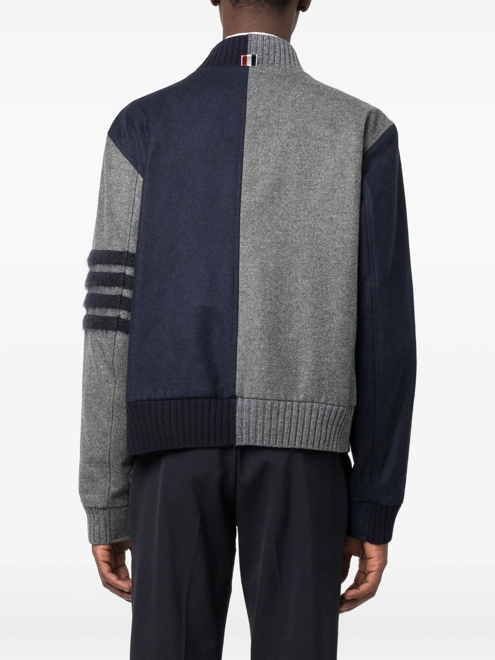 multi-panel zip-fastening jacket