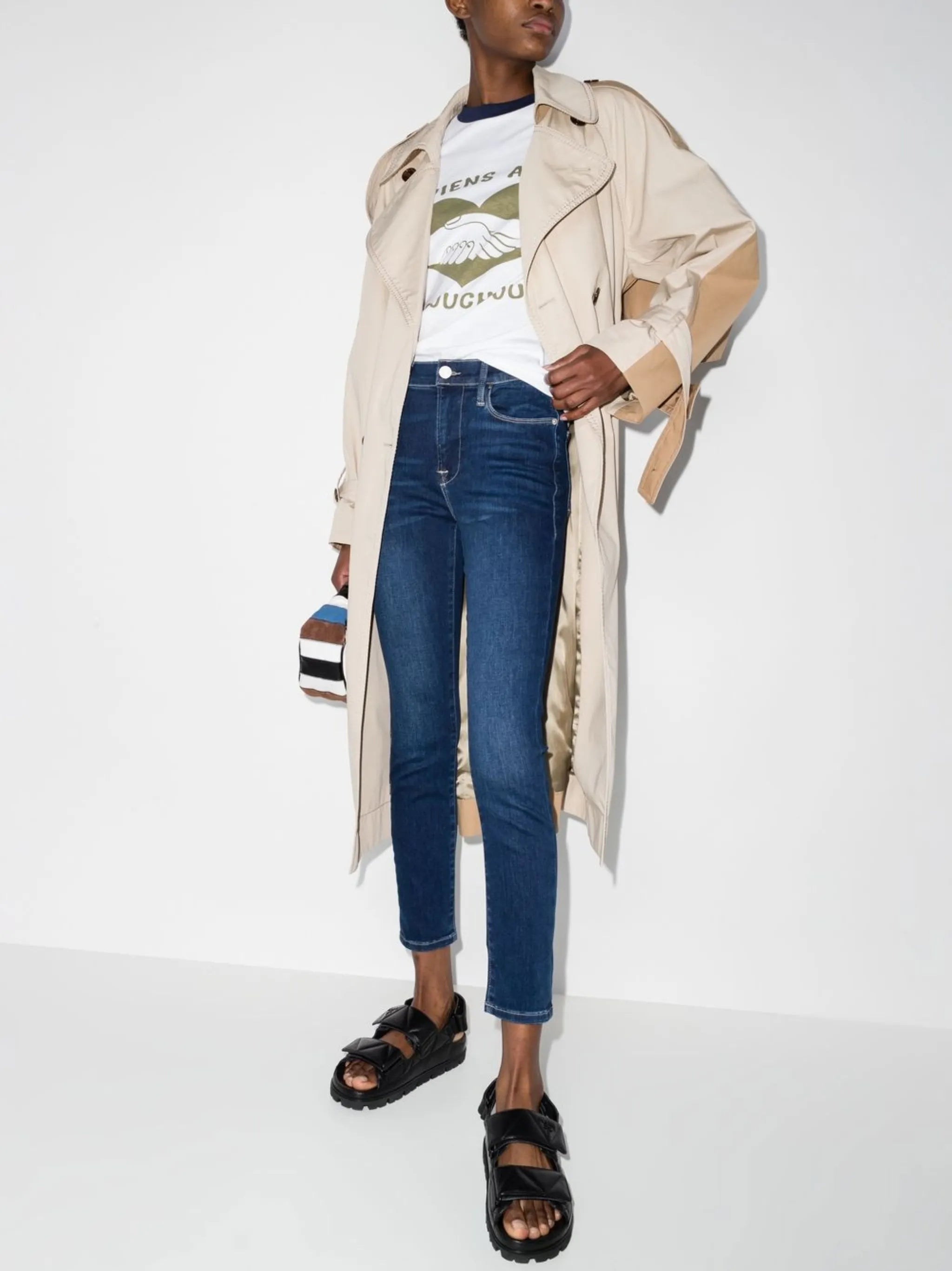 Le High cropped skinny jeans