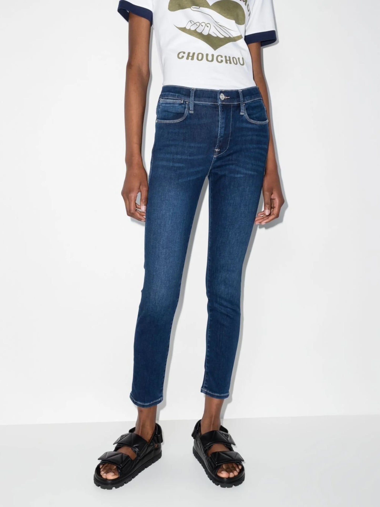 Le High cropped skinny jeans