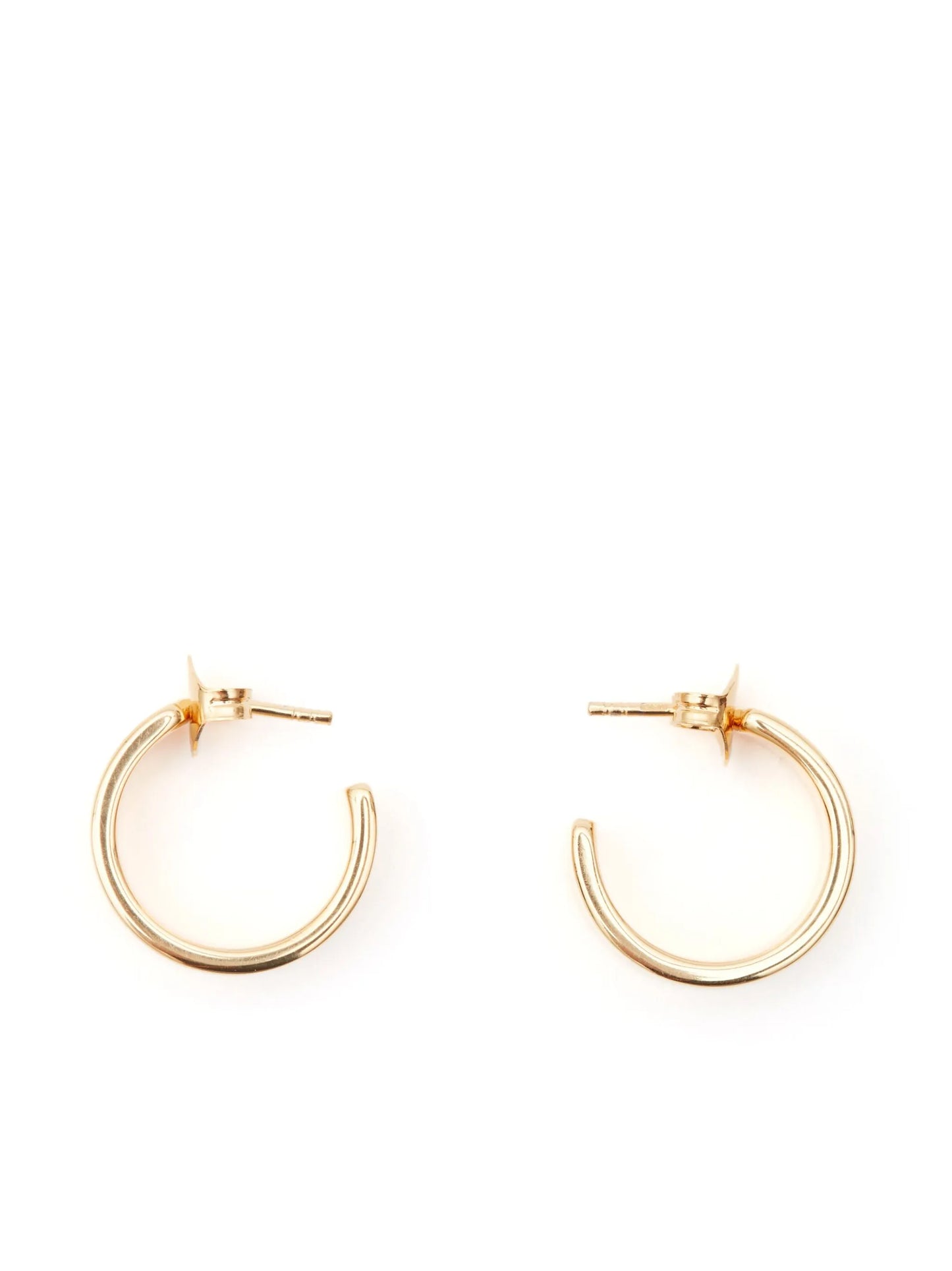 Minimal engraved hoop earrings
