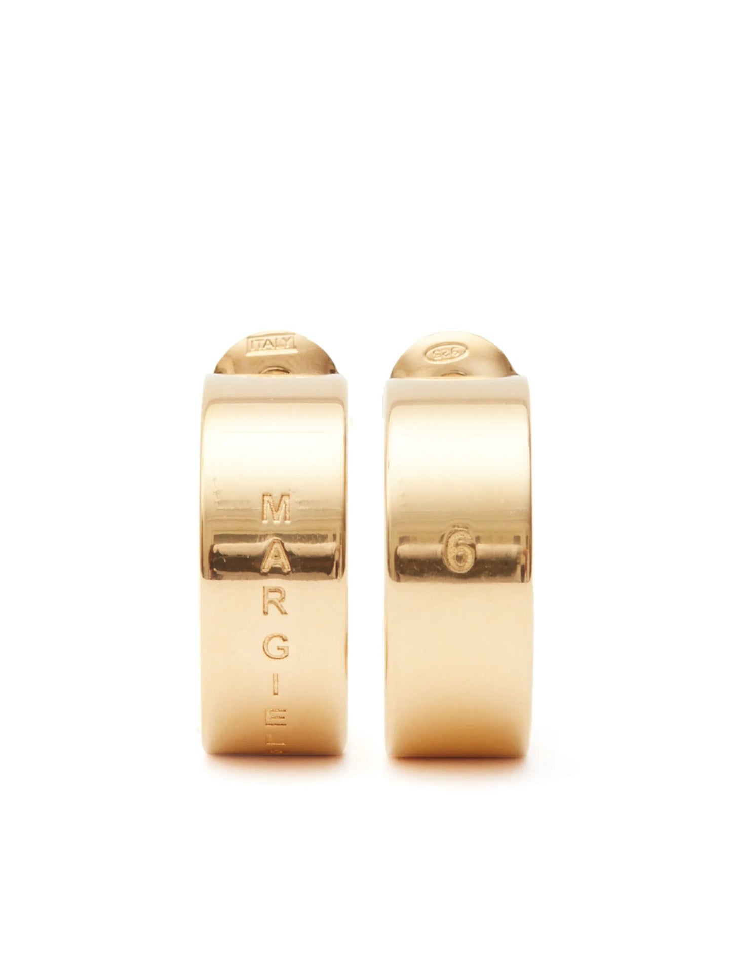 Minimal engraved hoop earrings
