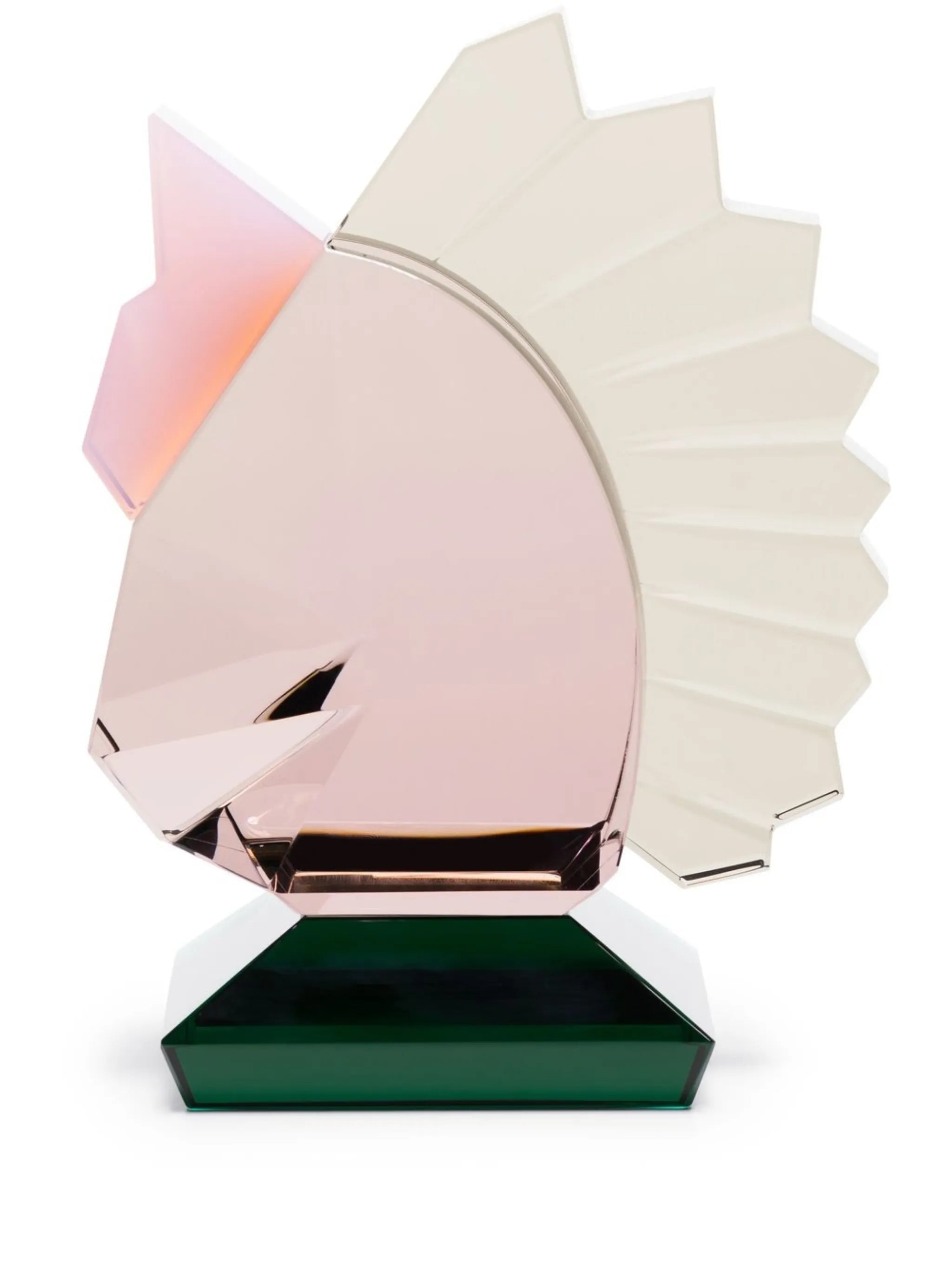 Horse crystal bookend