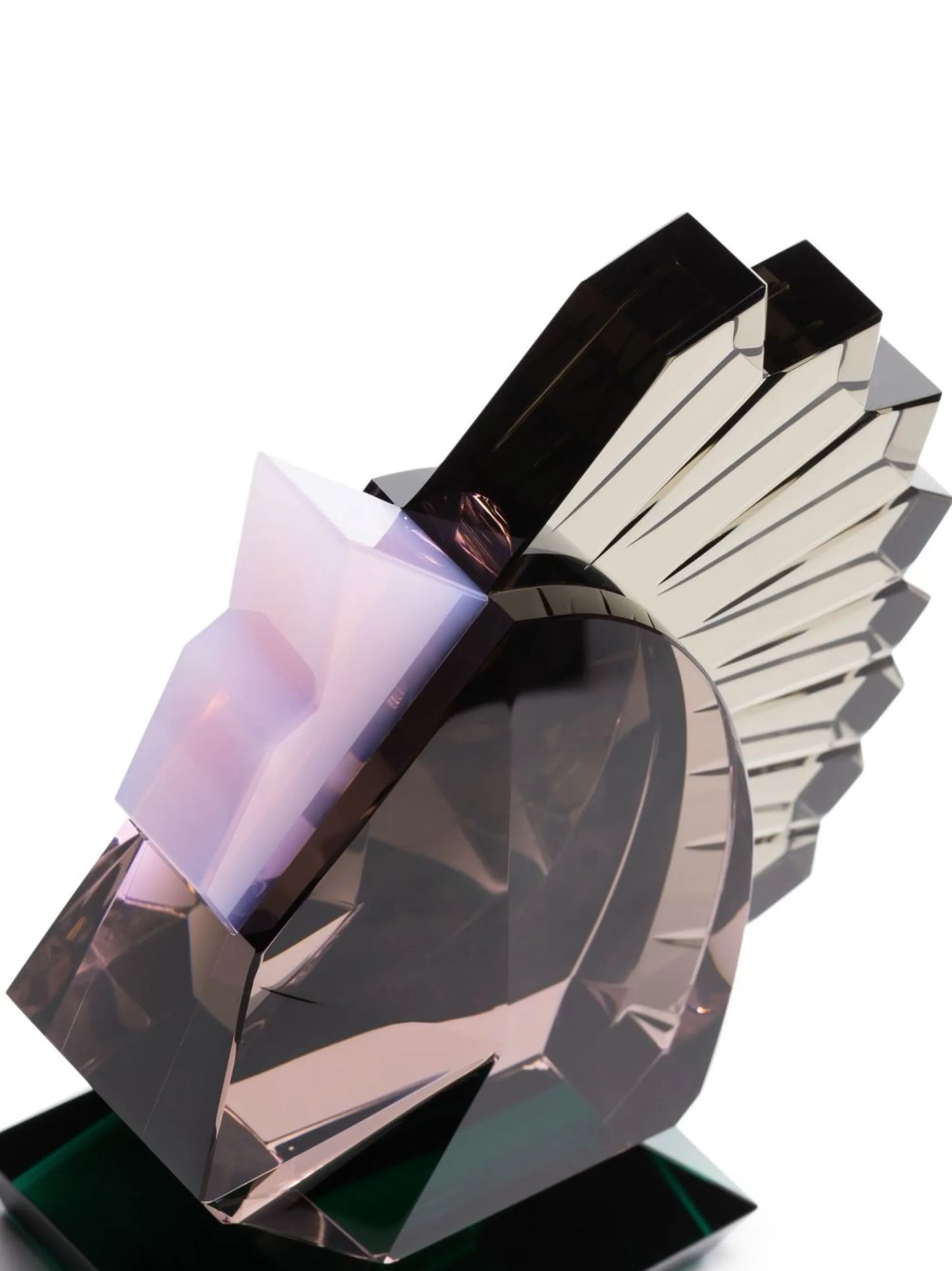 Horse crystal bookend