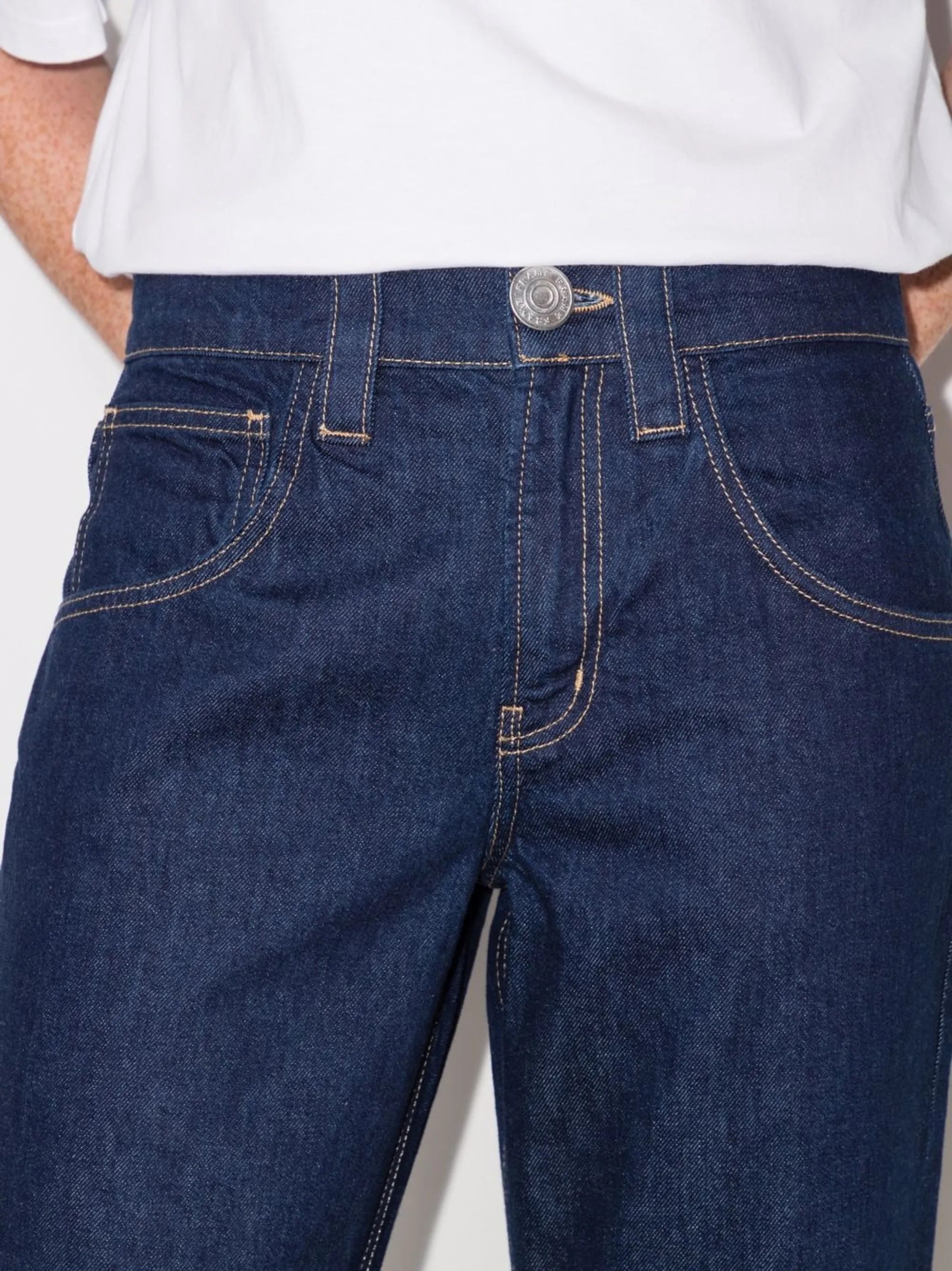 turn-up hem cropped jeans