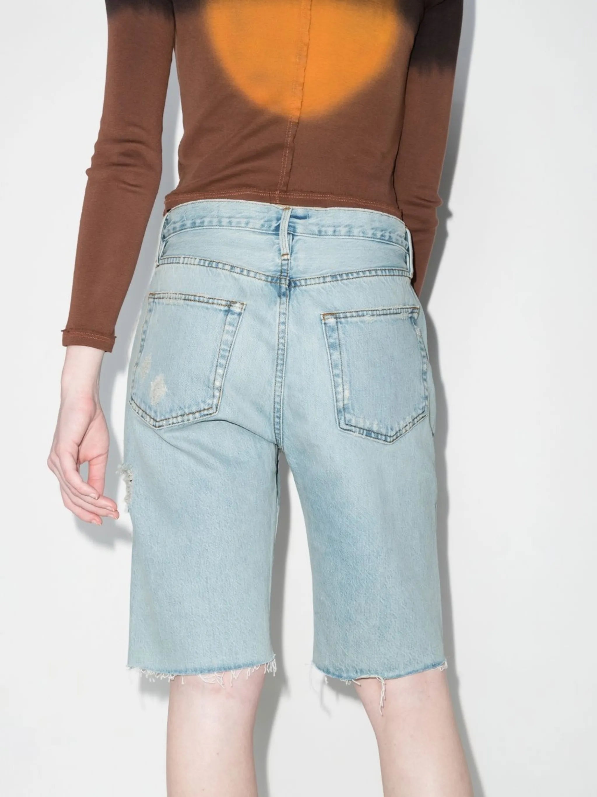 Le Vintage distressed bermuda shorts
