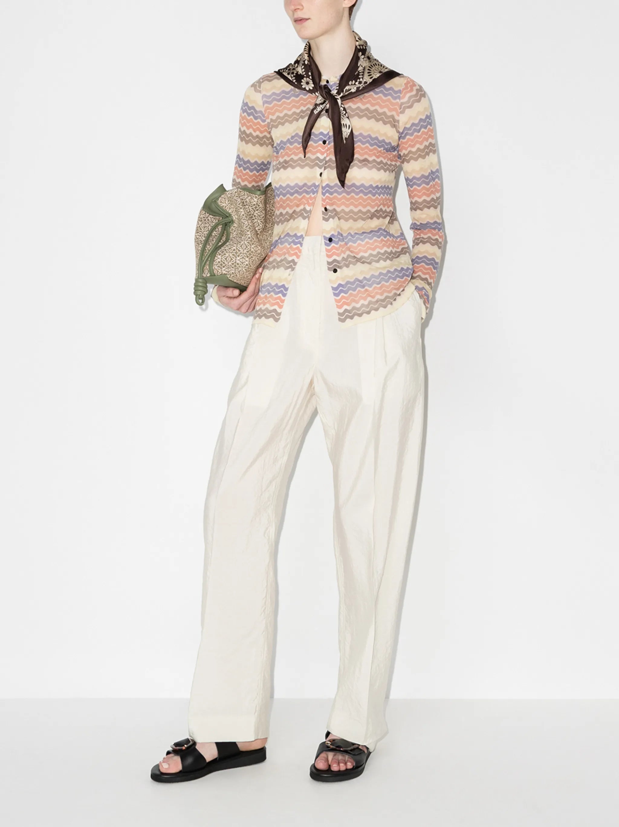 Zuri stripe-pattern shirt