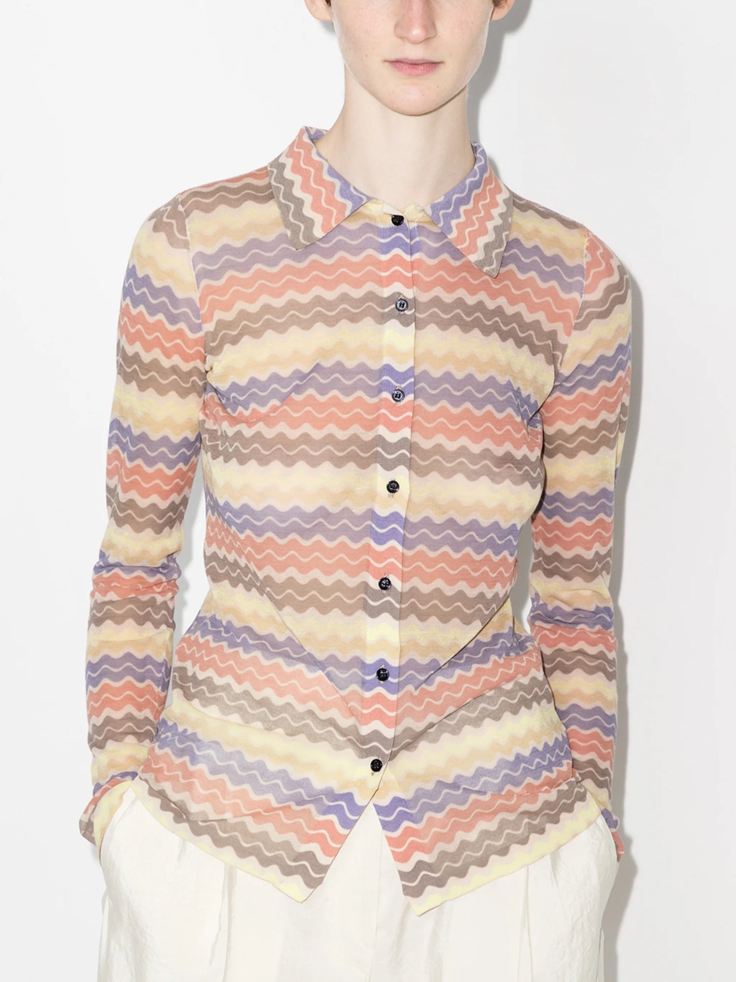 Zuri stripe-pattern shirt