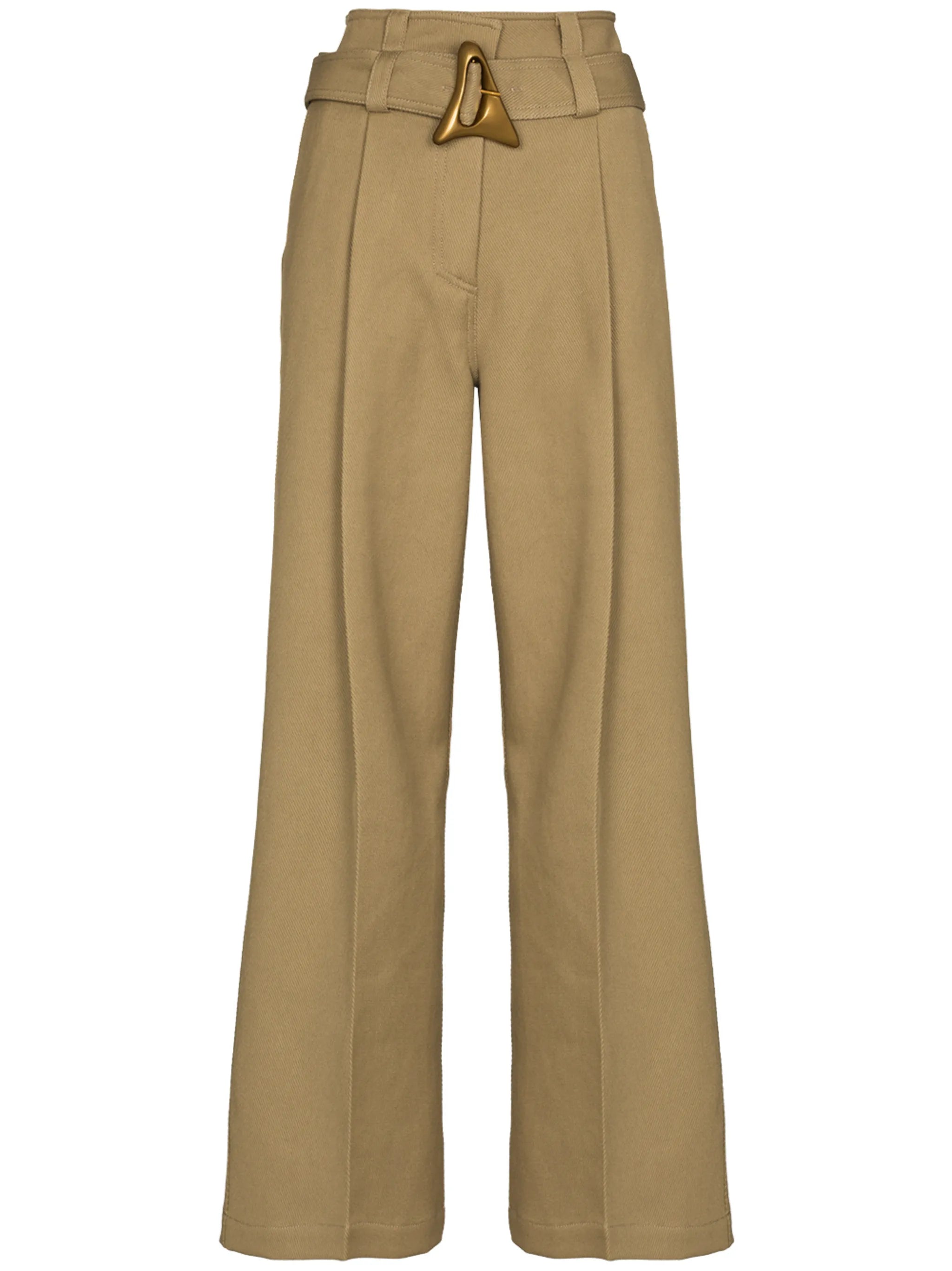 Flyn belted straight-leg trousers