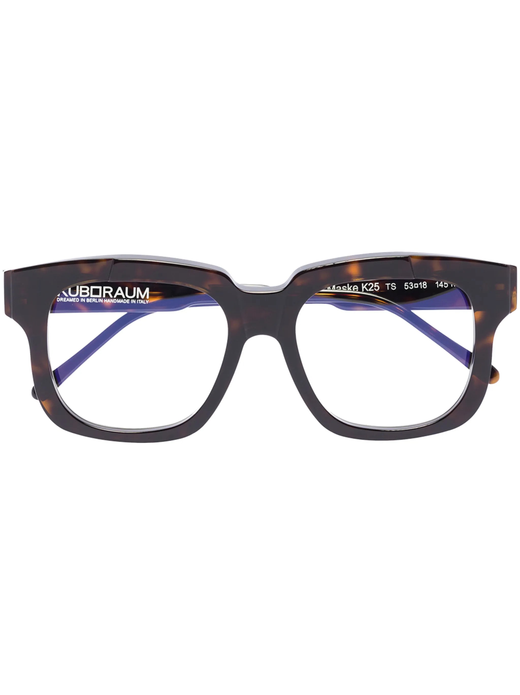K25 tortoiseshell-effect square-frame glasses