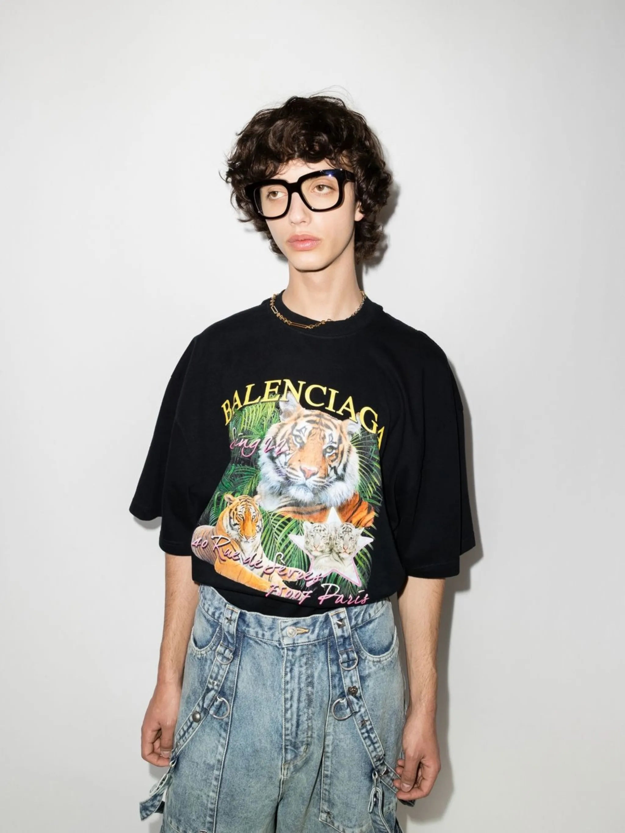 K25 tortoiseshell-effect square-frame glasses
