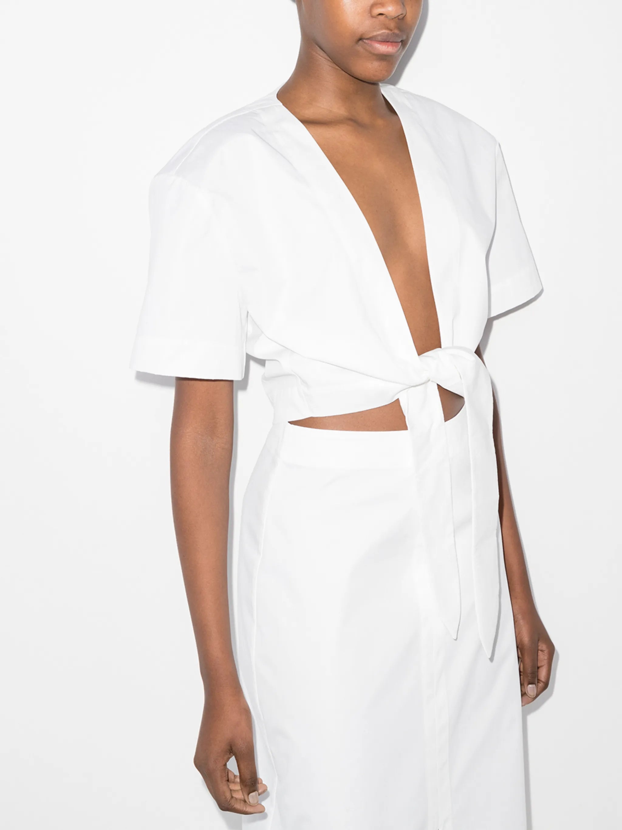 Anja tie-front top