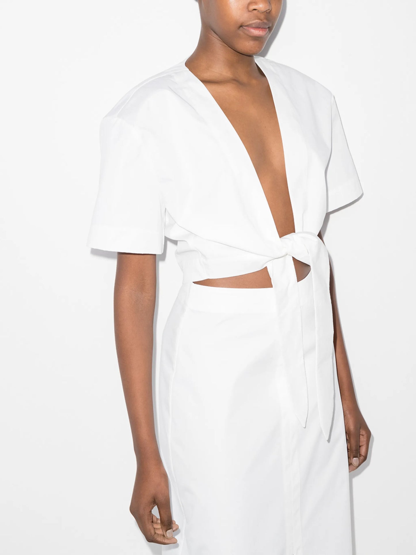 Anja tie-front top