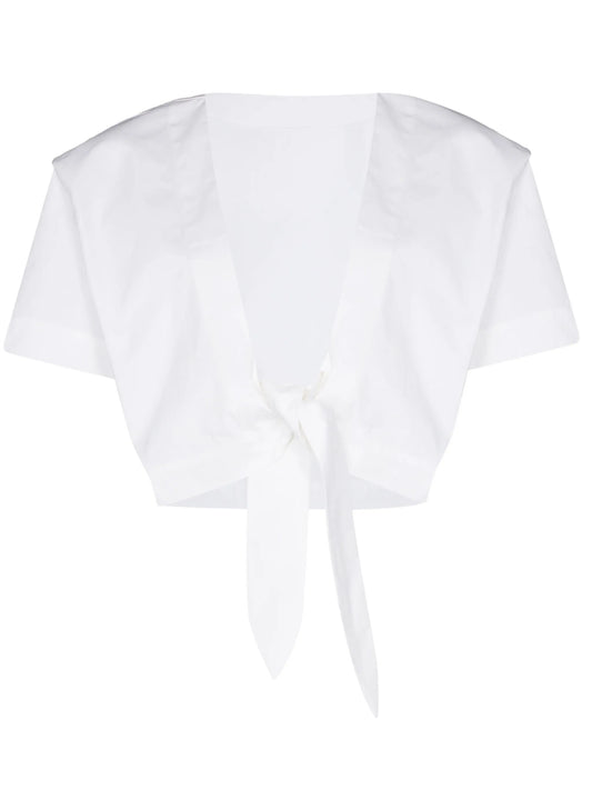 Anja tie-front top