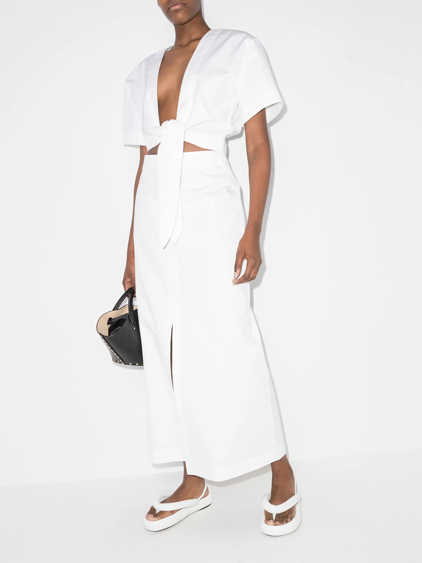 Anja tie-front top