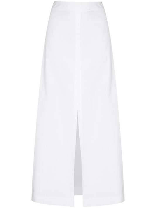 Anja split-front midi skirt