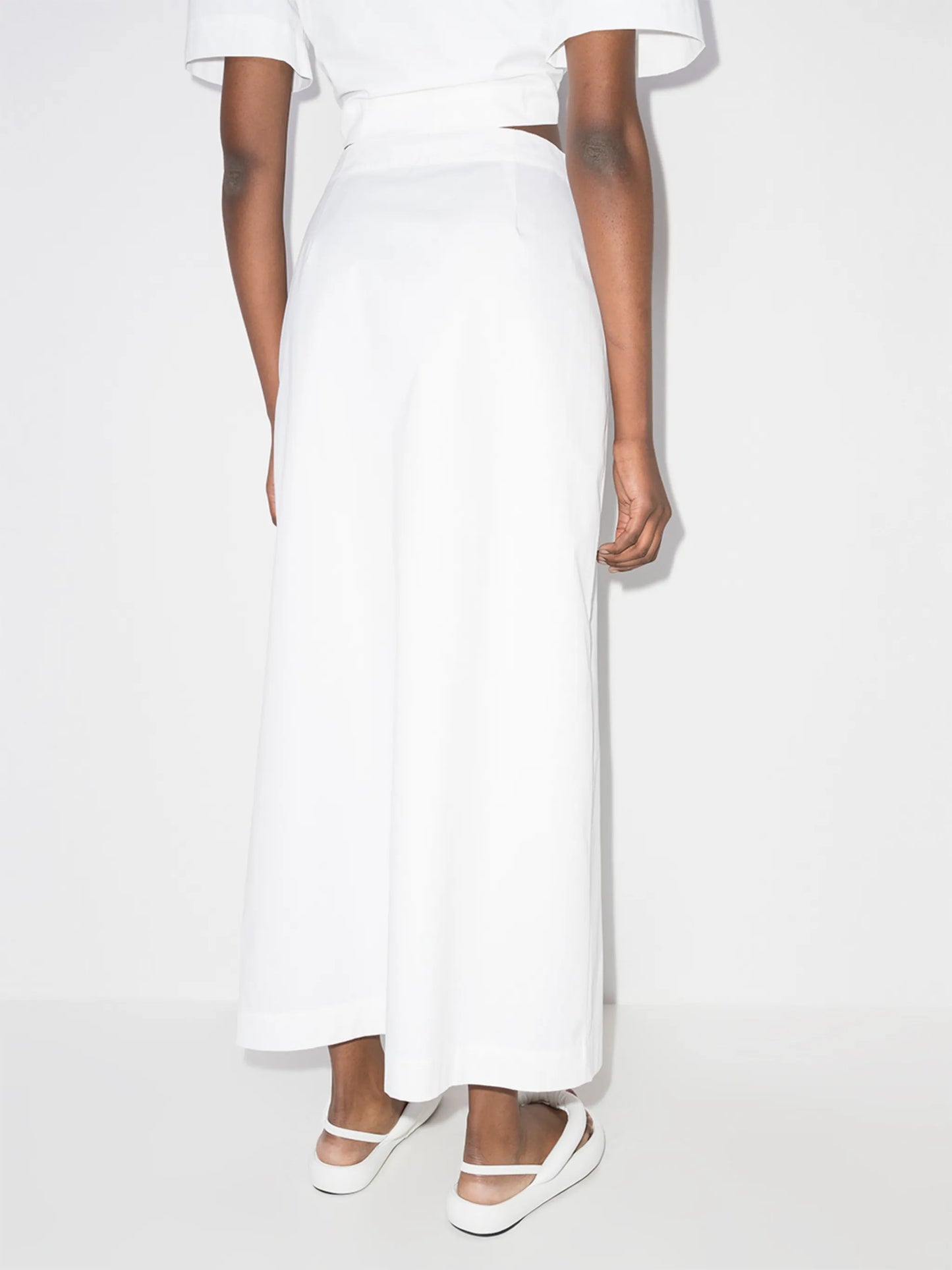Anja split-front midi skirt