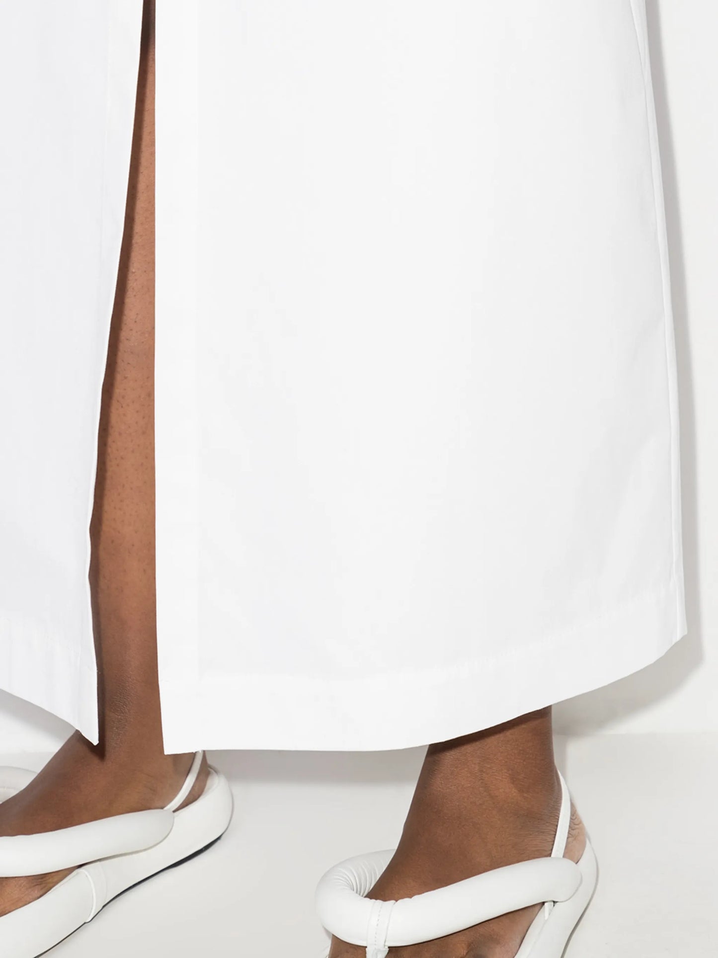 Anja split-front midi skirt