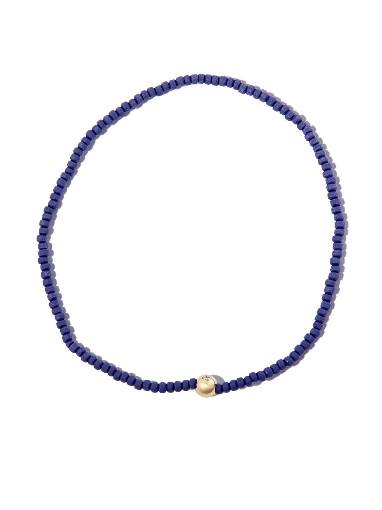14kt yellow gold diamond beaded bracelet