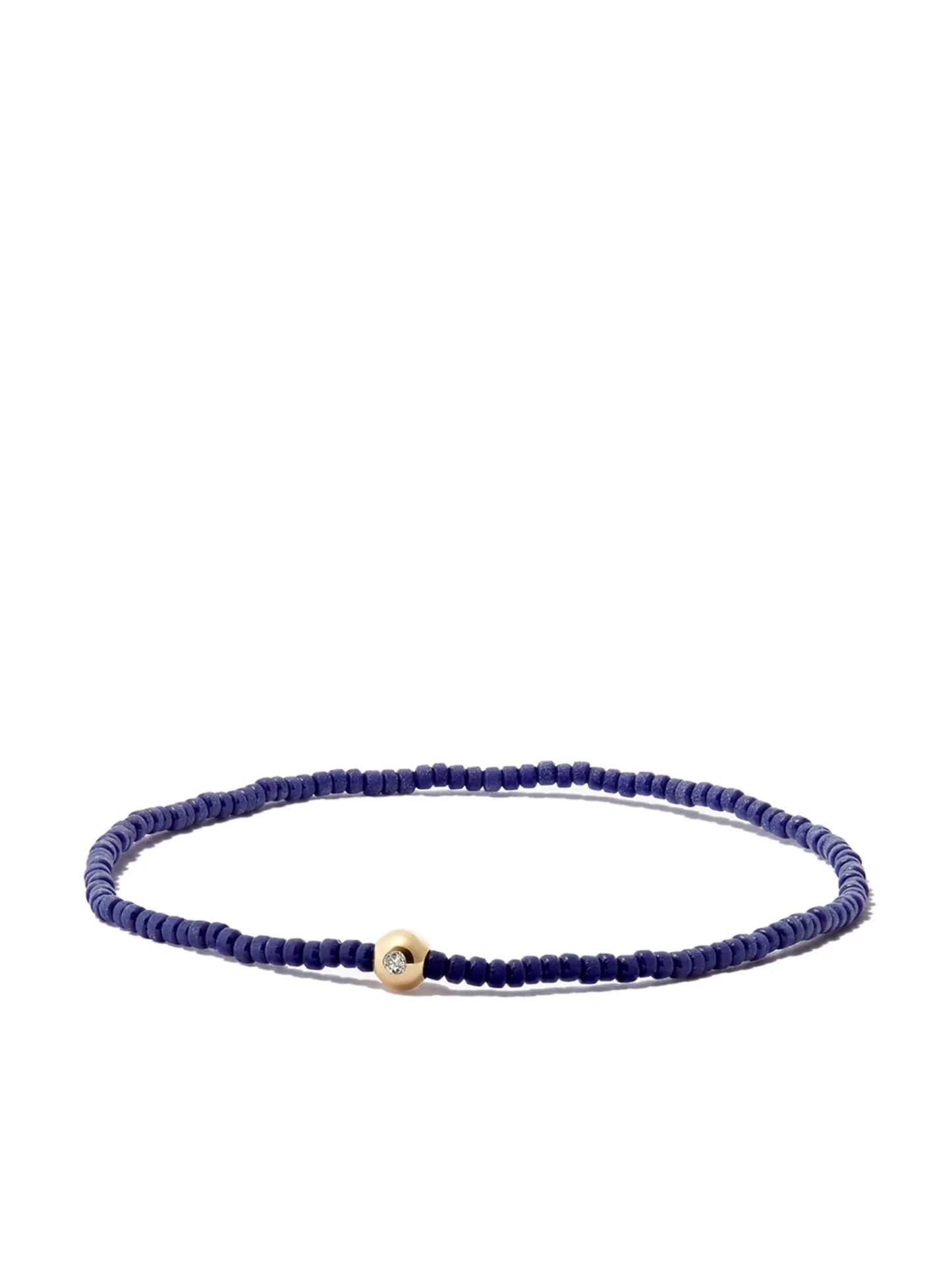 14kt yellow gold diamond beaded bracelet