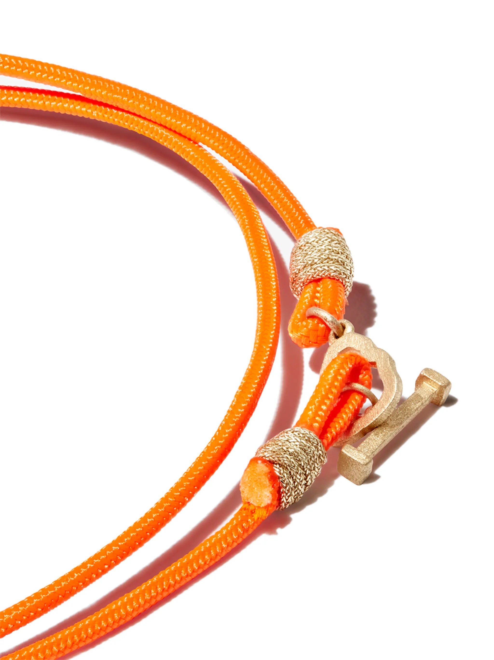 14kt yellow gold toggle cord bracelet