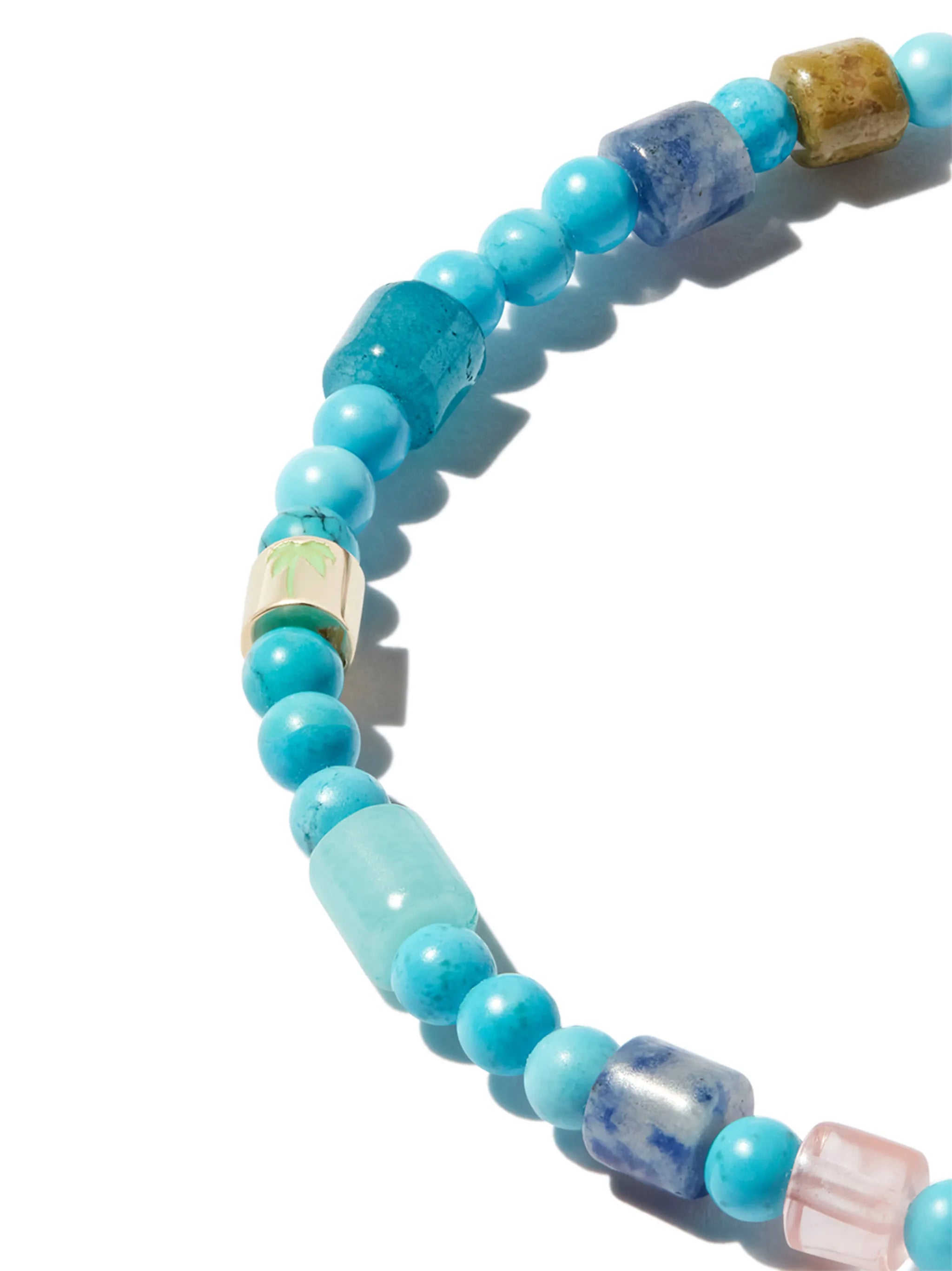 14kt yellow gold bead bracelet