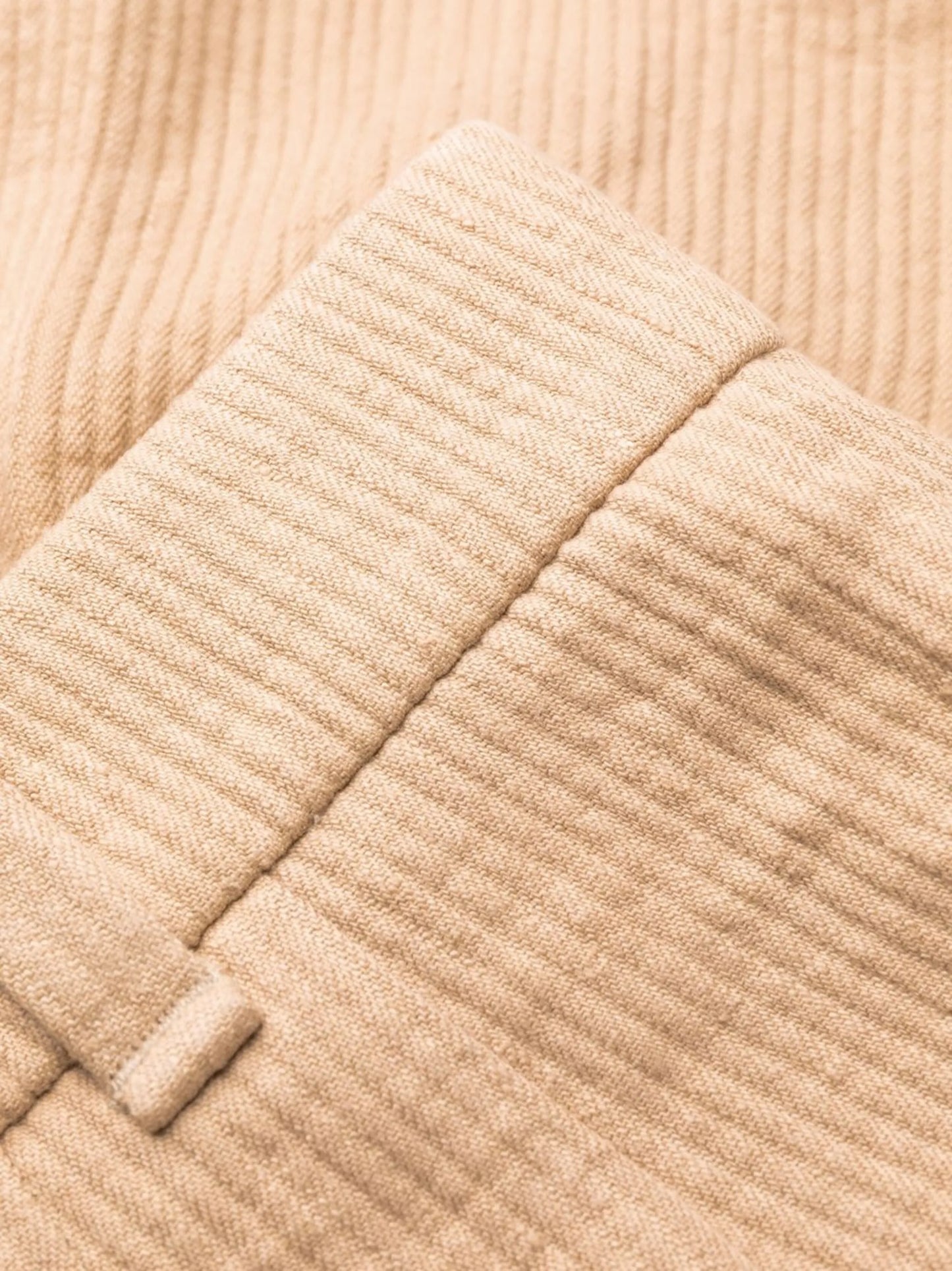 wide-leg linen corduroy trousers