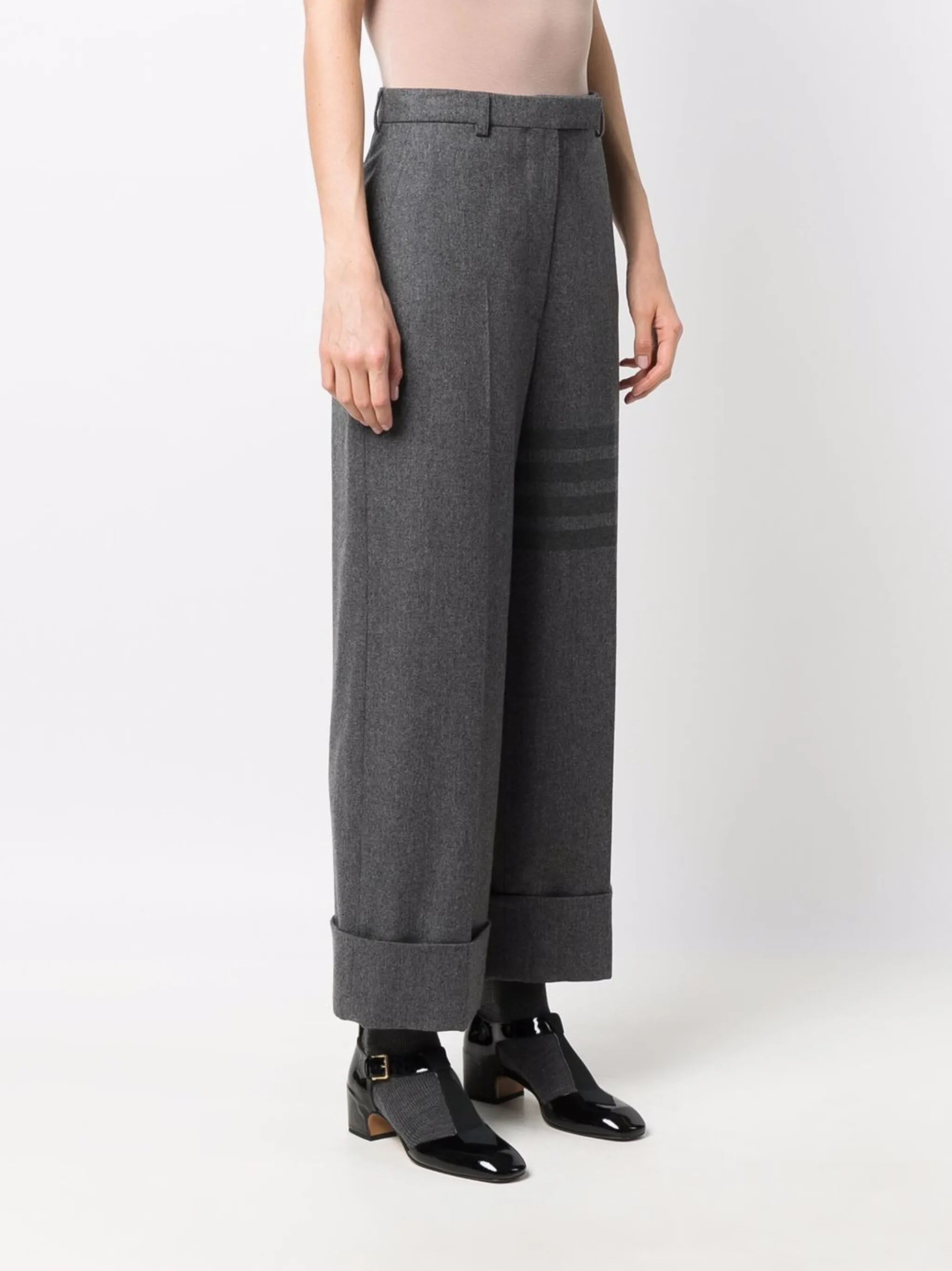4-Bar straight-leg trousers