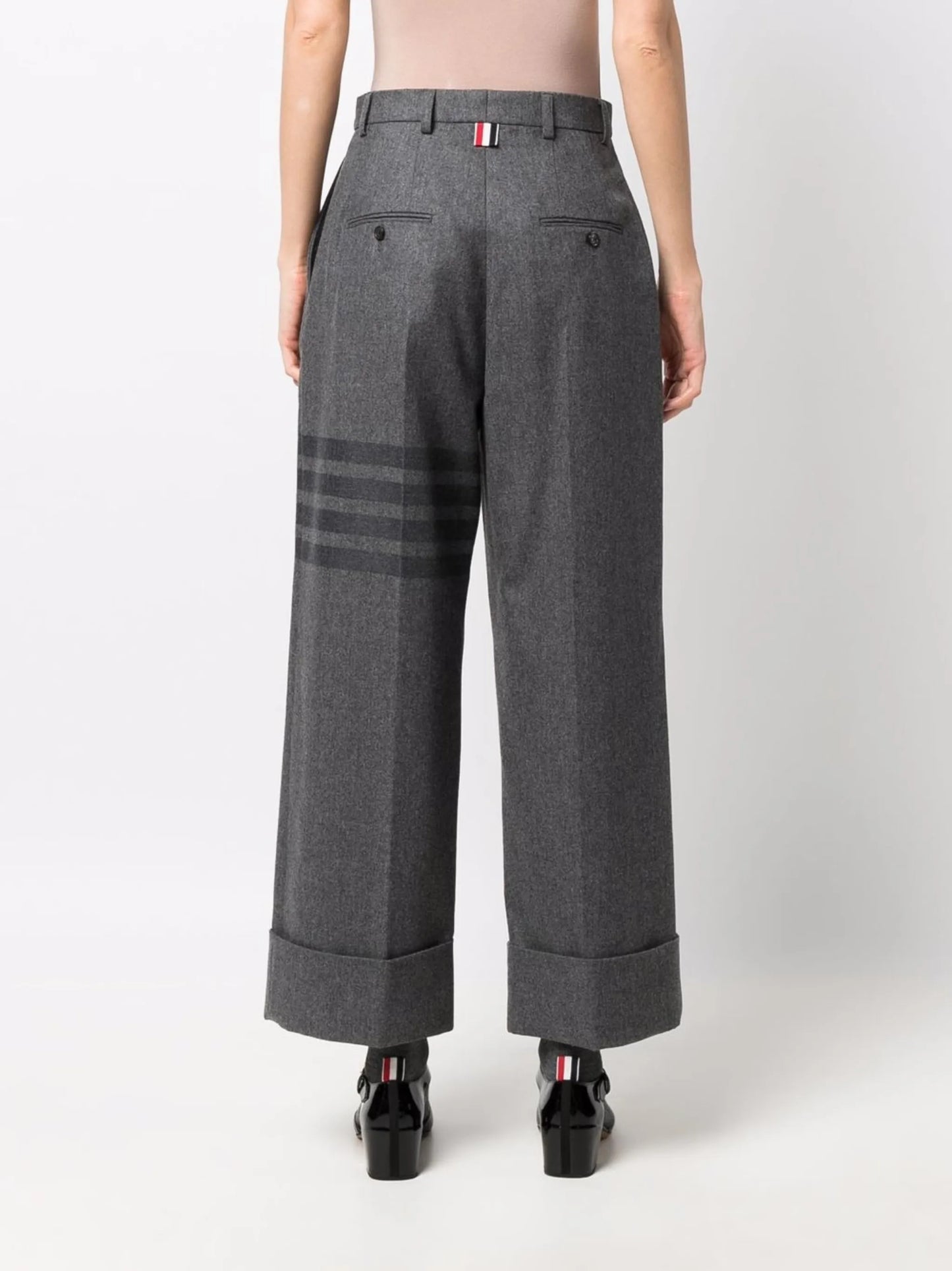 4-Bar straight-leg trousers