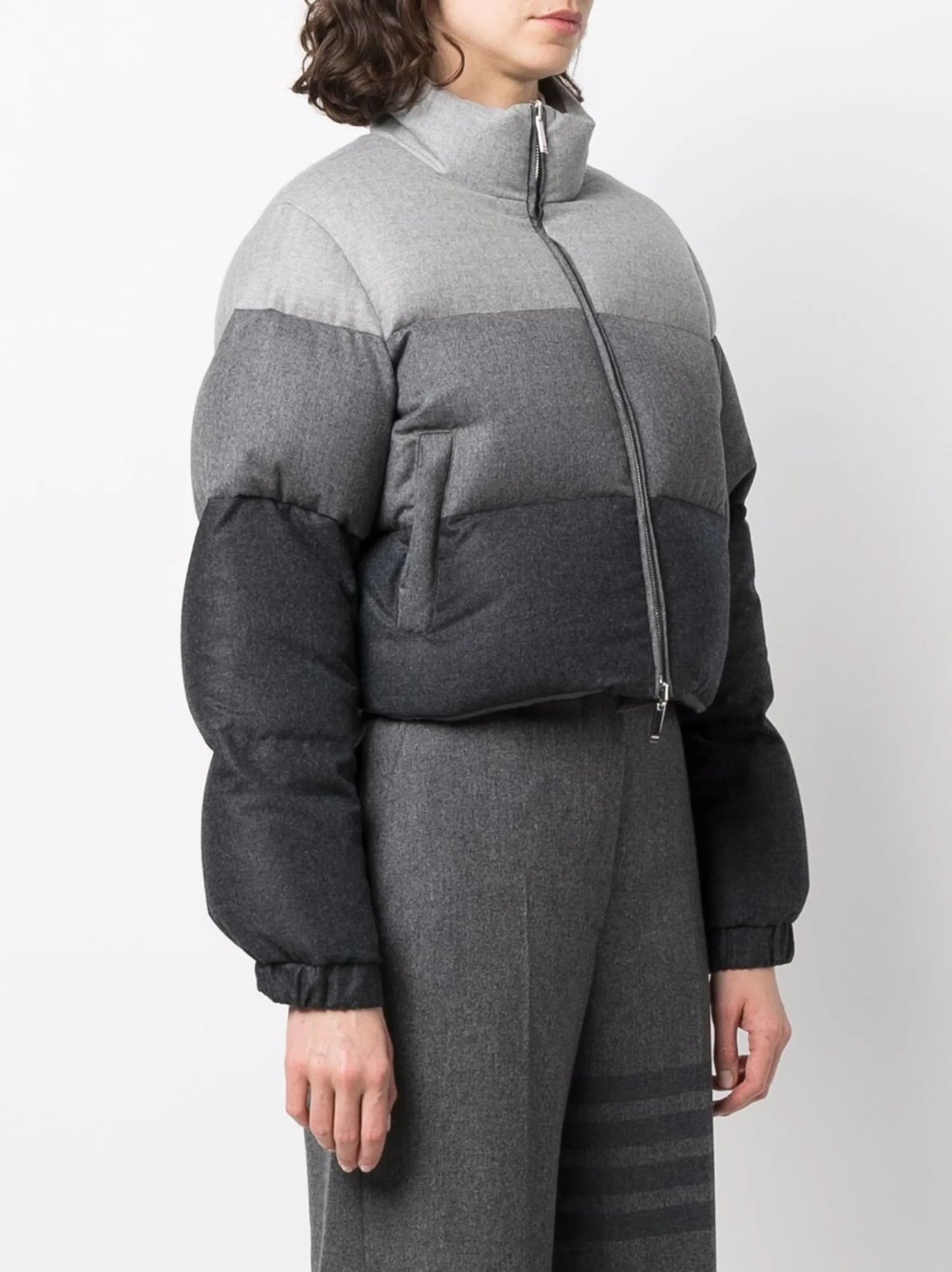 cropped puffer down jacket