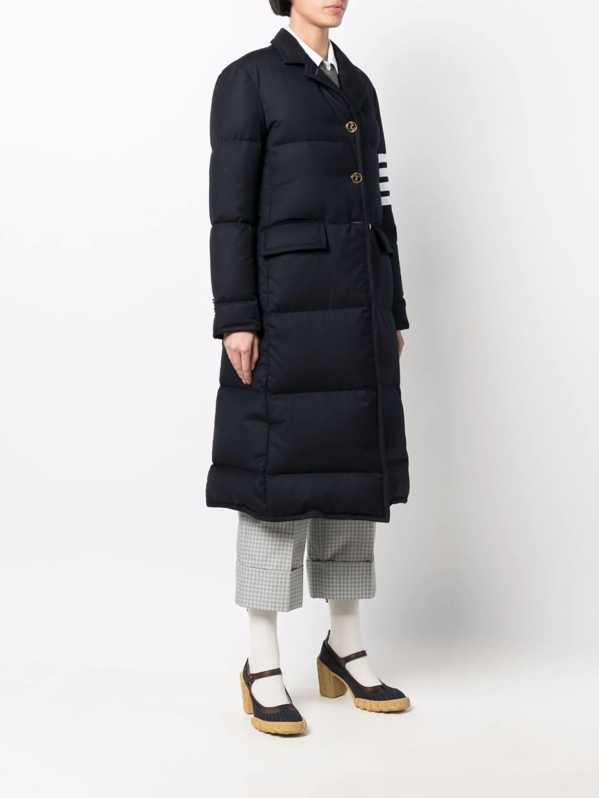 down-feather 4-Bar overcoat