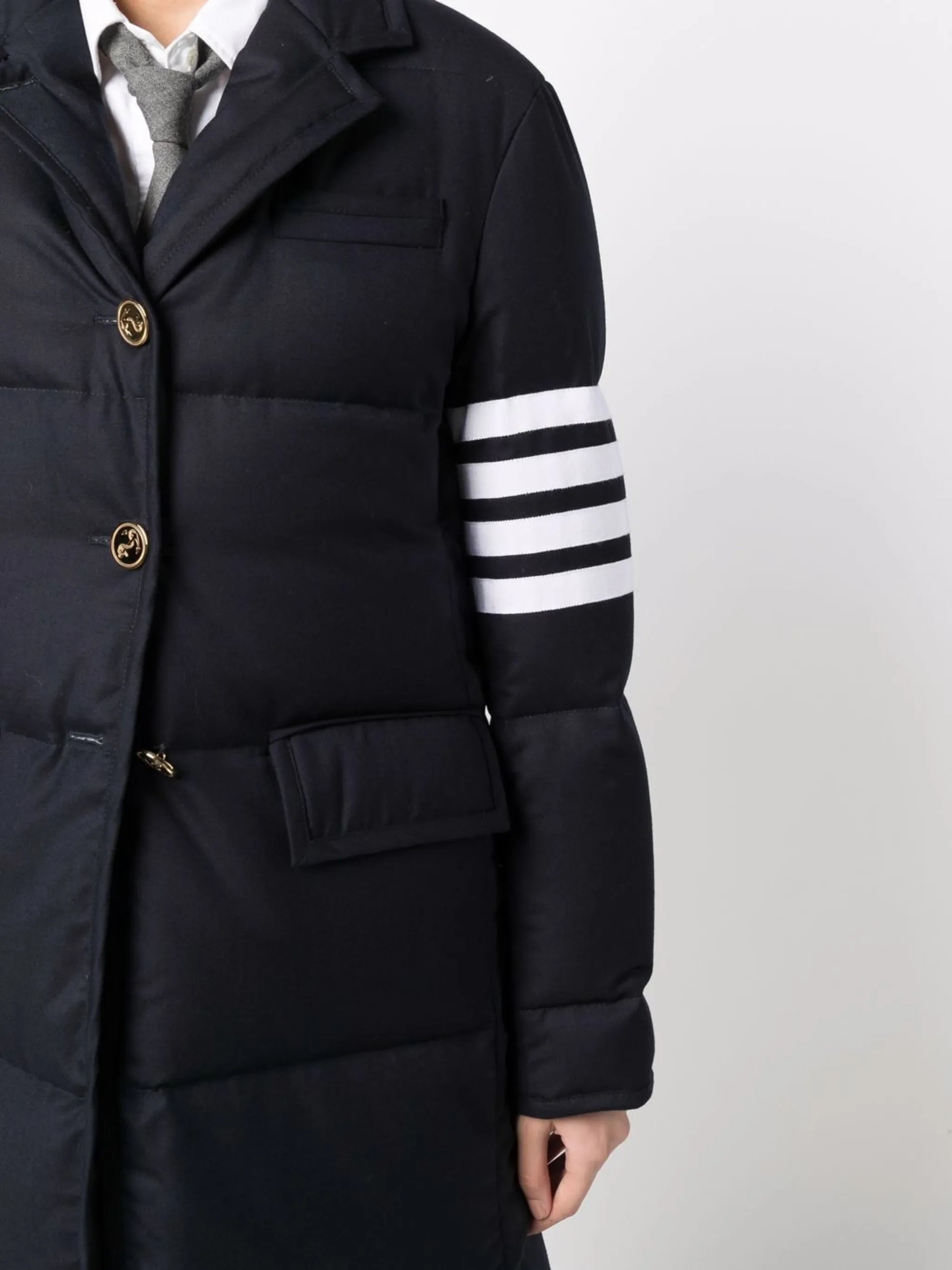 down-feather 4-Bar overcoat