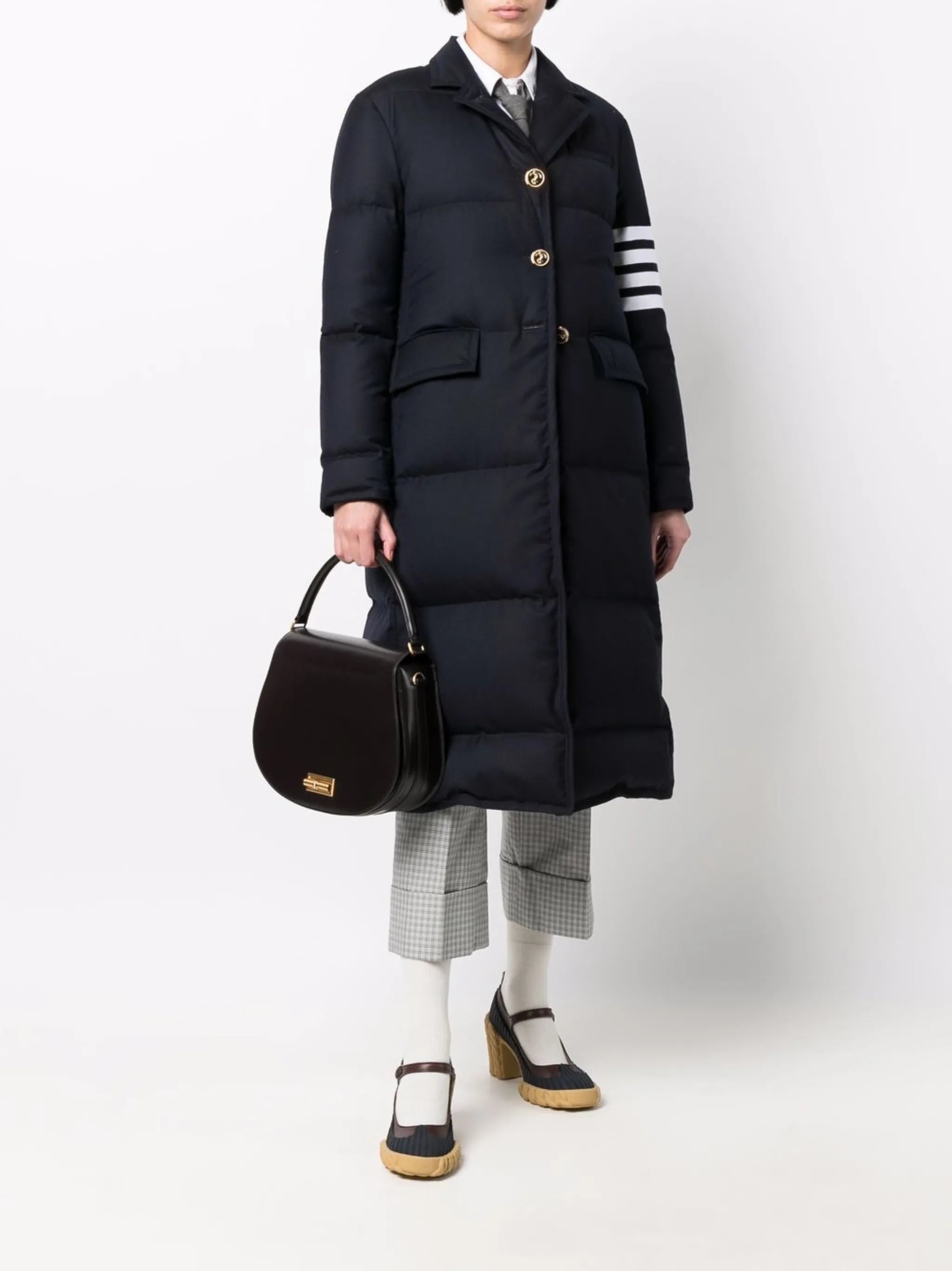 down-feather 4-Bar overcoat