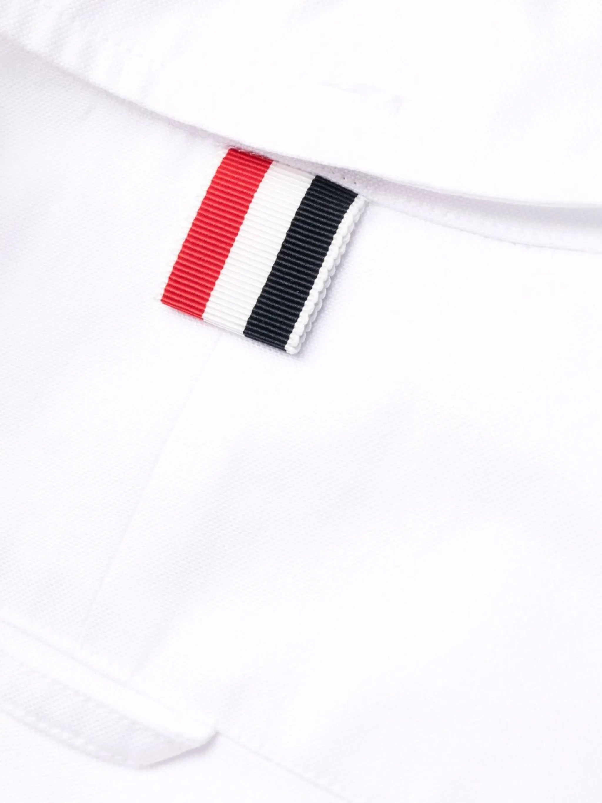 RWB-stripe pleated shirt dress
